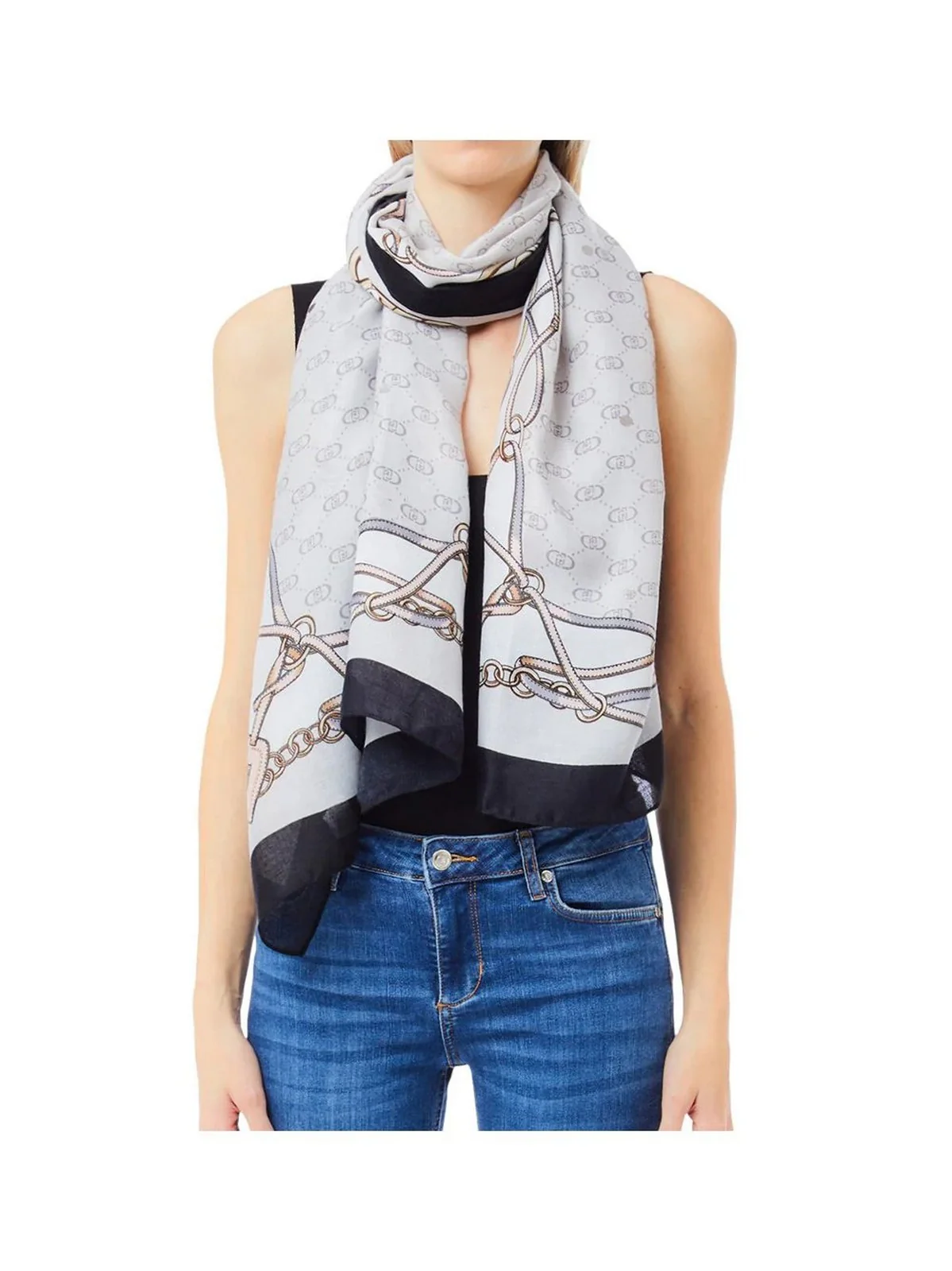 LIU JO SOFT Stola Donna  2F5079T0300 06188 Grigio ghiaccio - Image 2