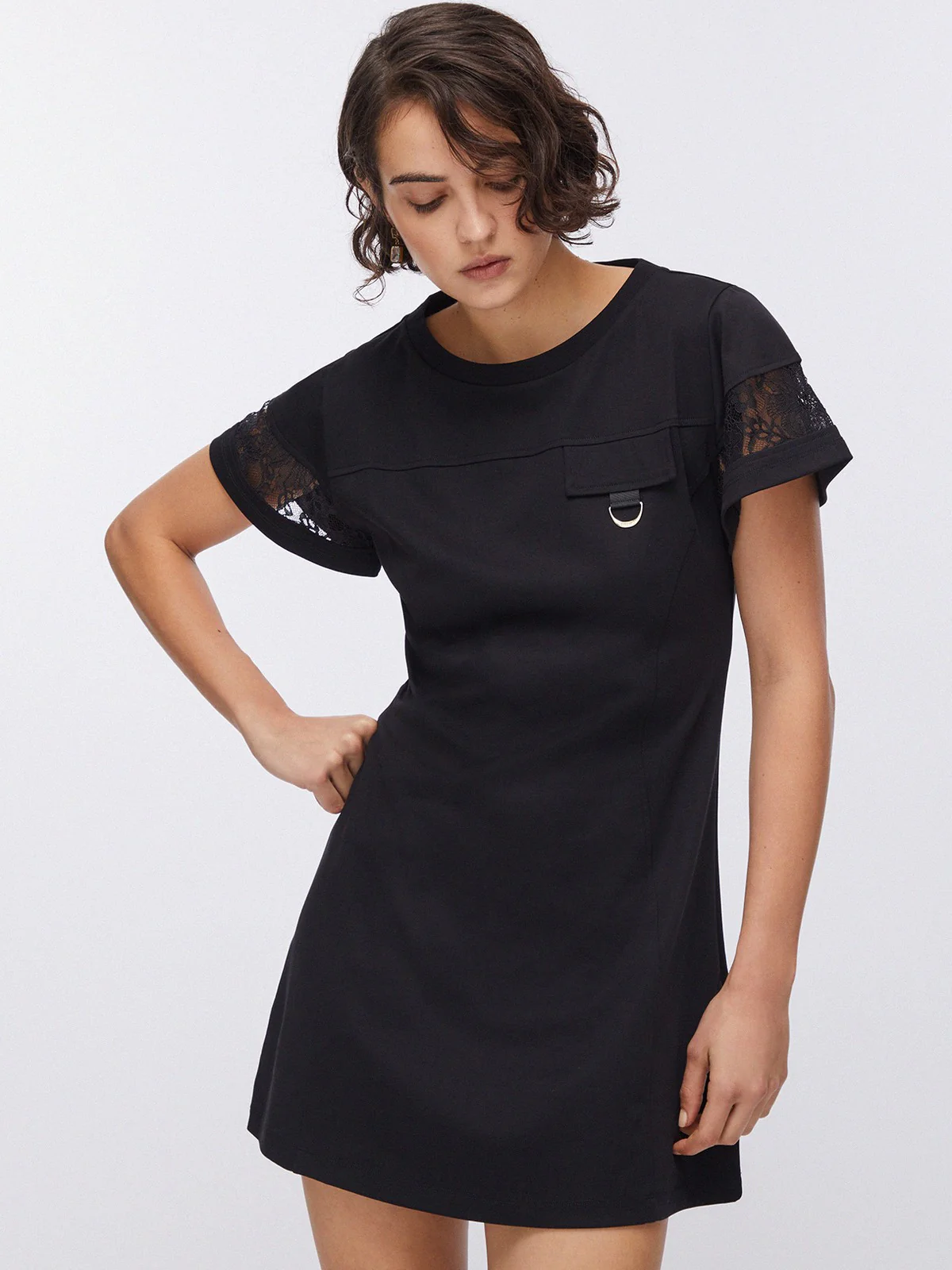 LIU JO SPORT Abito Donna  TA6236J3855 22222 Nero - Image 7