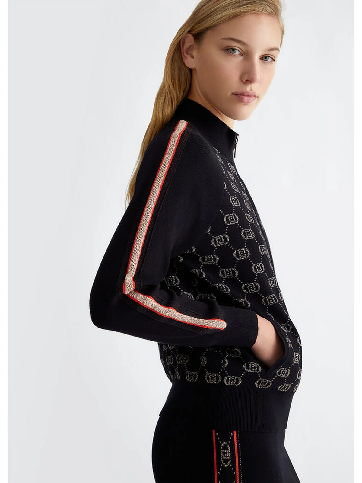 LIU JO SPORT Felpa Donna  TF4224MS63L A4279 Nero - Image 2