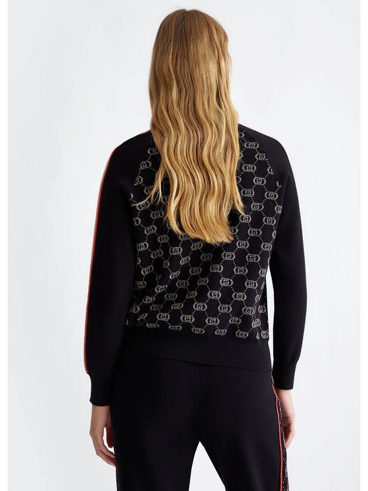 LIU JO SPORT Felpa Donna  TF4224MS63L A4279 Nero - Image 4