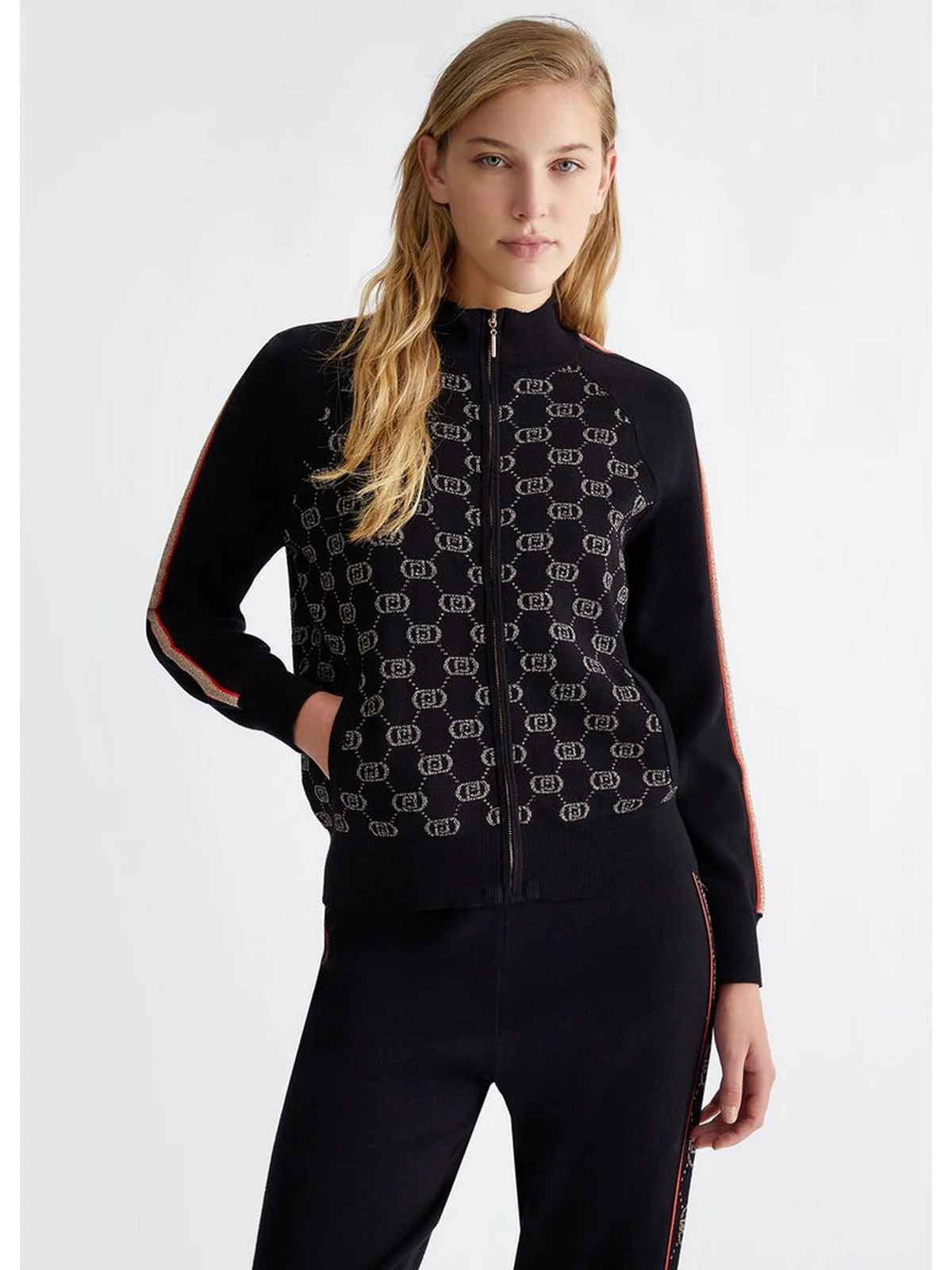 LIU JO SPORT Felpa Donna  TF4224MS63L A4279 Nero - Image 5