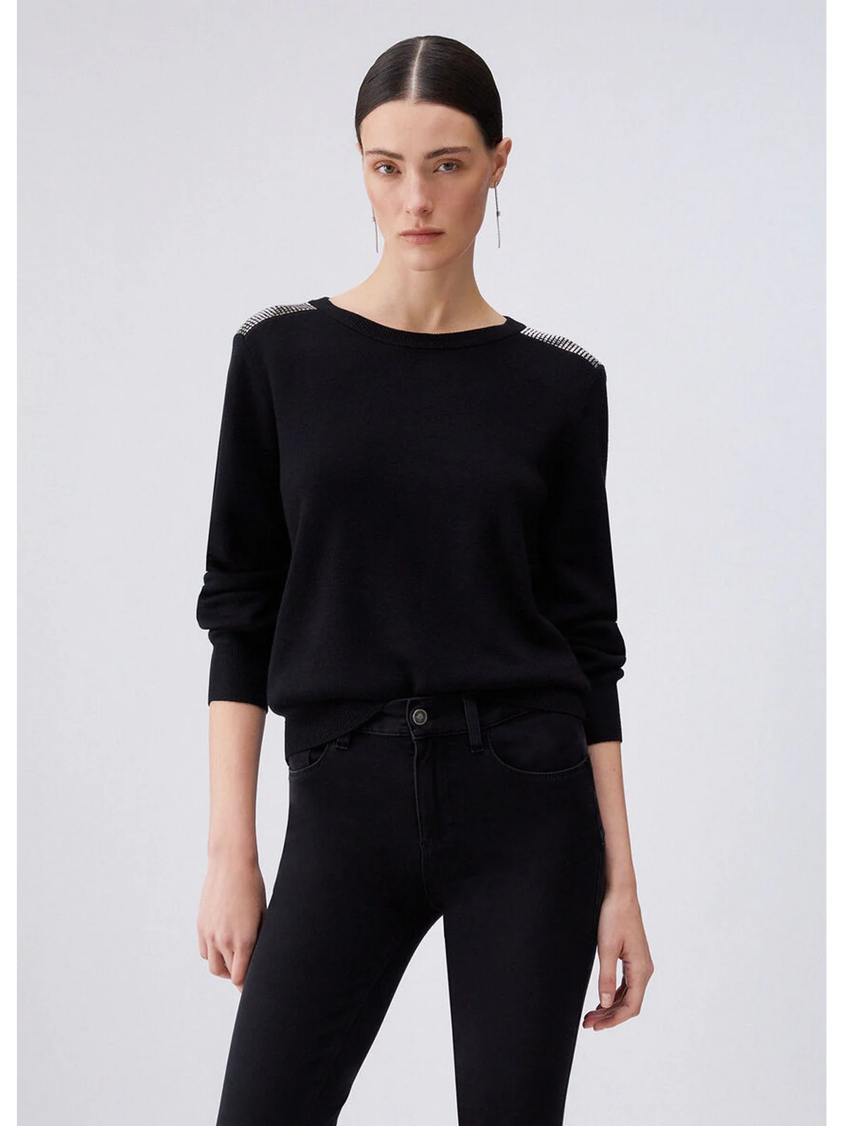 LIU JO SPORT Maglia Donna  TA6043MS59L 22222 Nero - Image 5