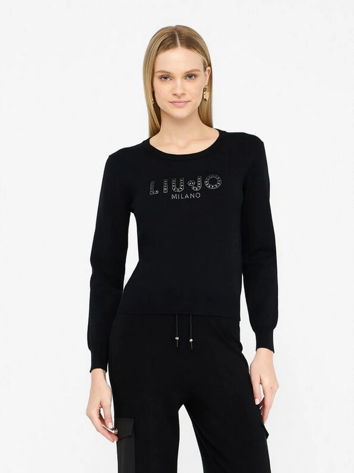 LIU JO SPORT Maglia Donna  TF5248MS63L 22222 Nero - Image 5