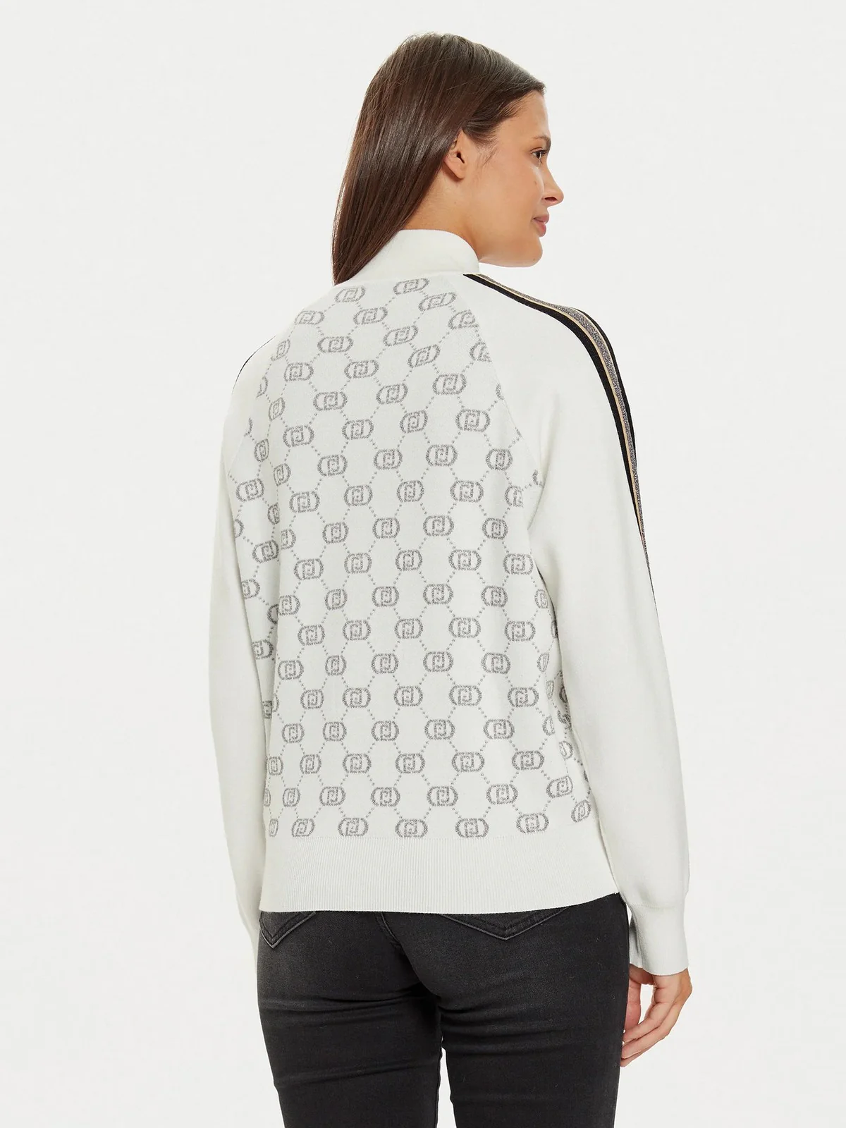 LIU JO SPORT Felpa Donna  TF4224MS63L A4280 Bianco - Image 4