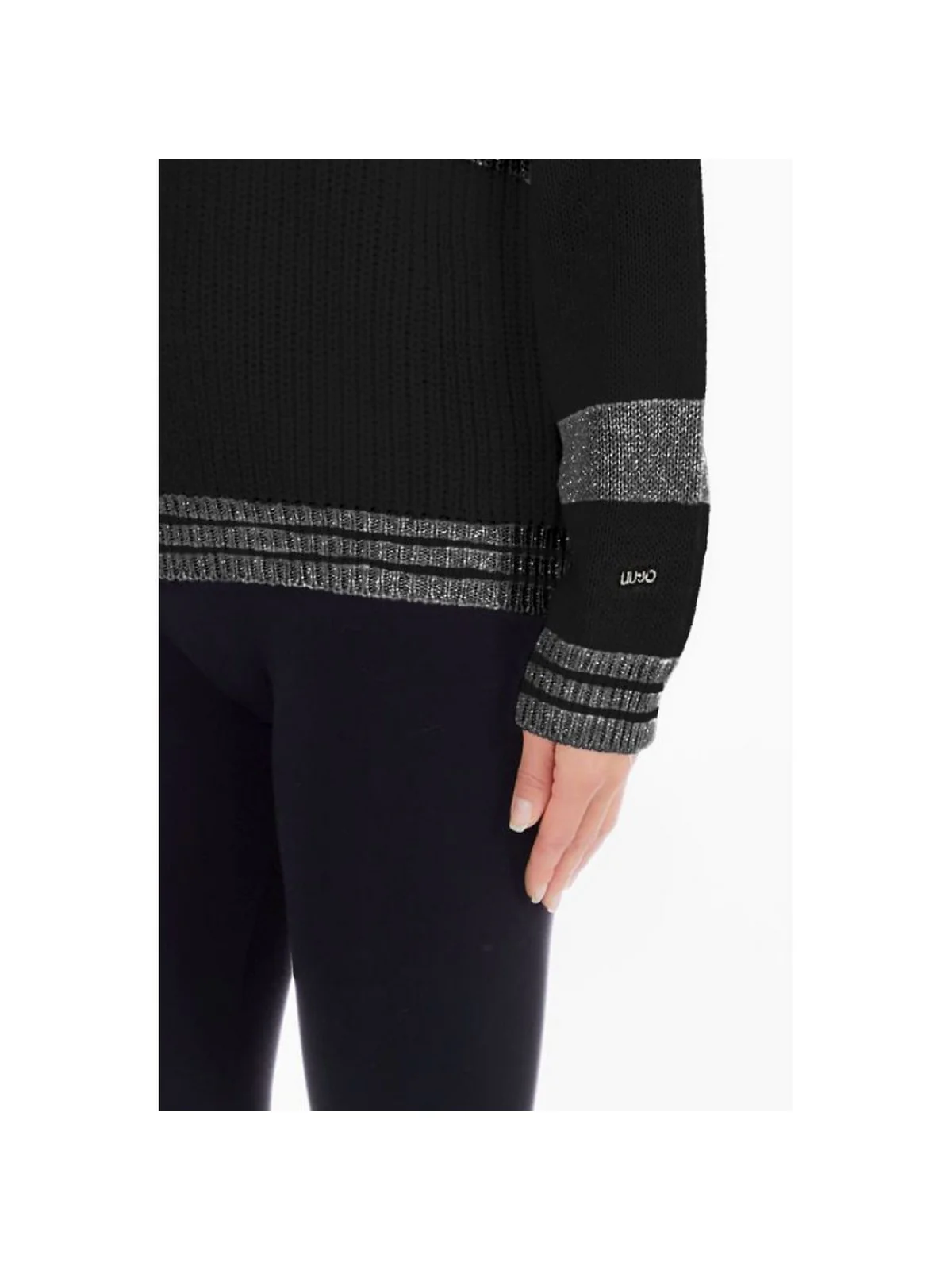 LIU JO SPORT Maglione Donna TF3309MA07G 01094 Nero - Image 2