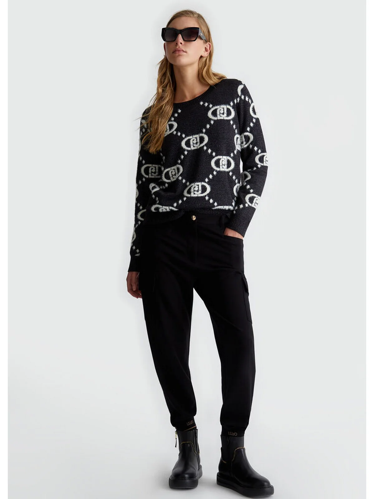 LIU JO SPORT Maglione Donna  TF4230MA94O A4276 Nero - Image 2