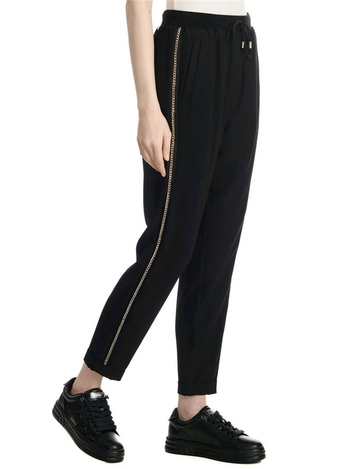 LIU JO SPORT Pantalone Donna  TA4088TS423 22222 Nero - Image 4