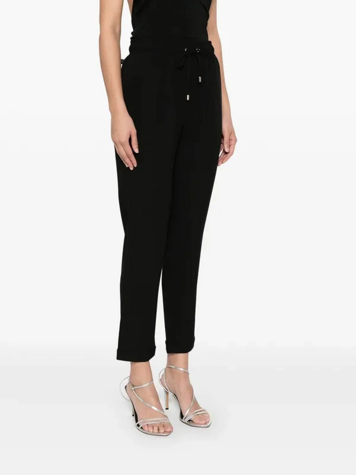 LIU JO SPORT Pantalone Donna  TA5140TS423 C3672 Nero/sz tape - Image 5