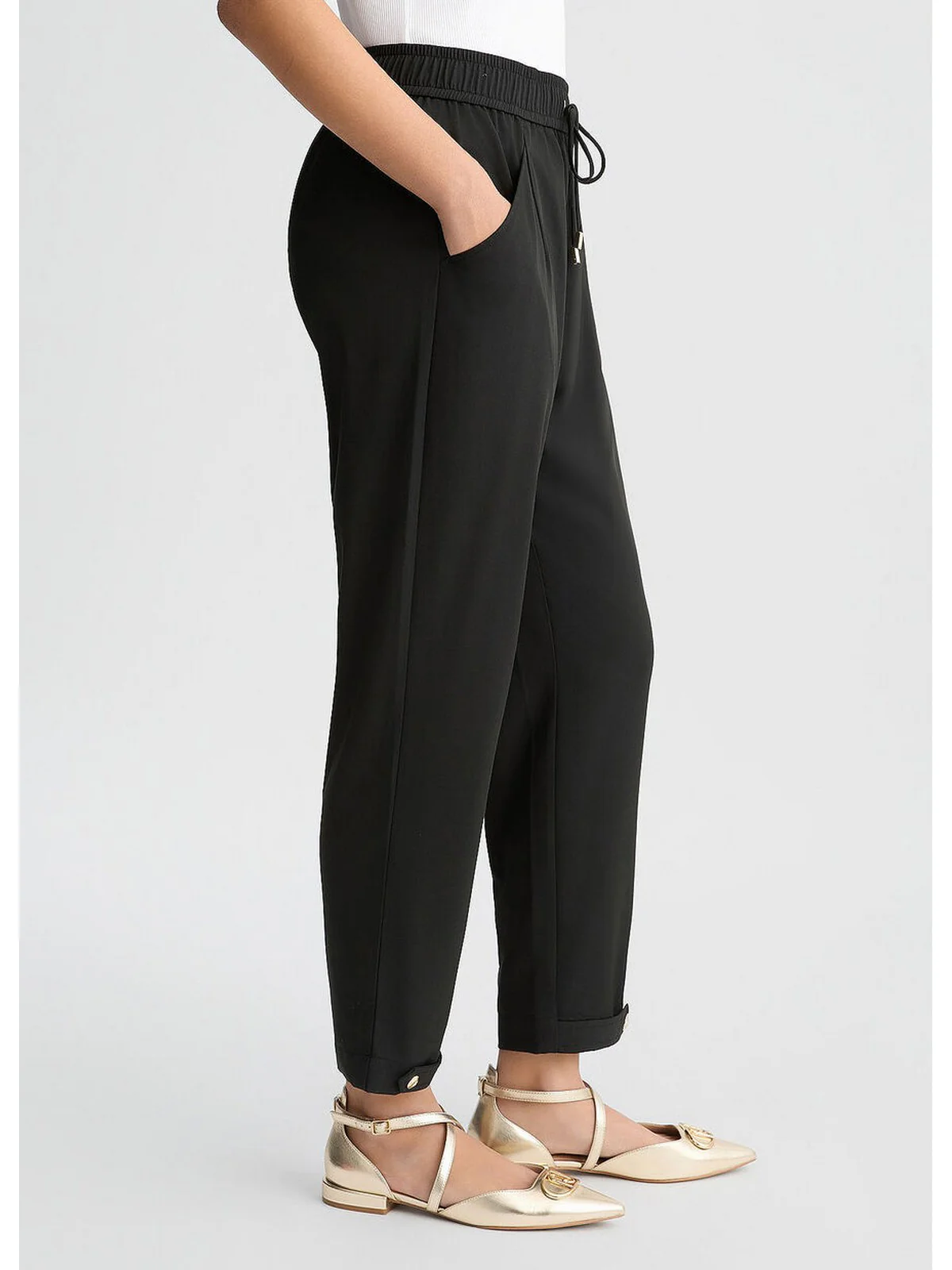 LIU JO SPORT Pantalone Donna  TA5144TS922 22222 NERO - Image 3