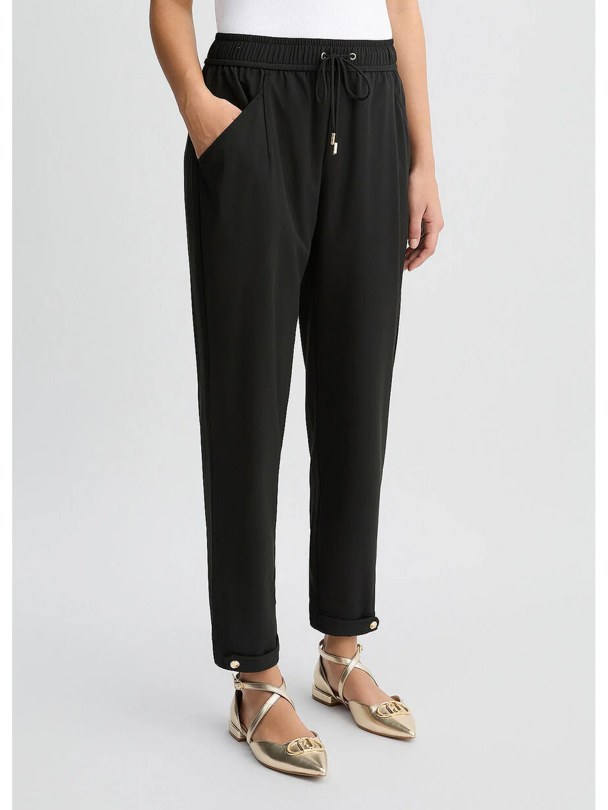 LIU JO SPORT Pantalone Donna  TA5144TS922 22222 NERO - Image 6