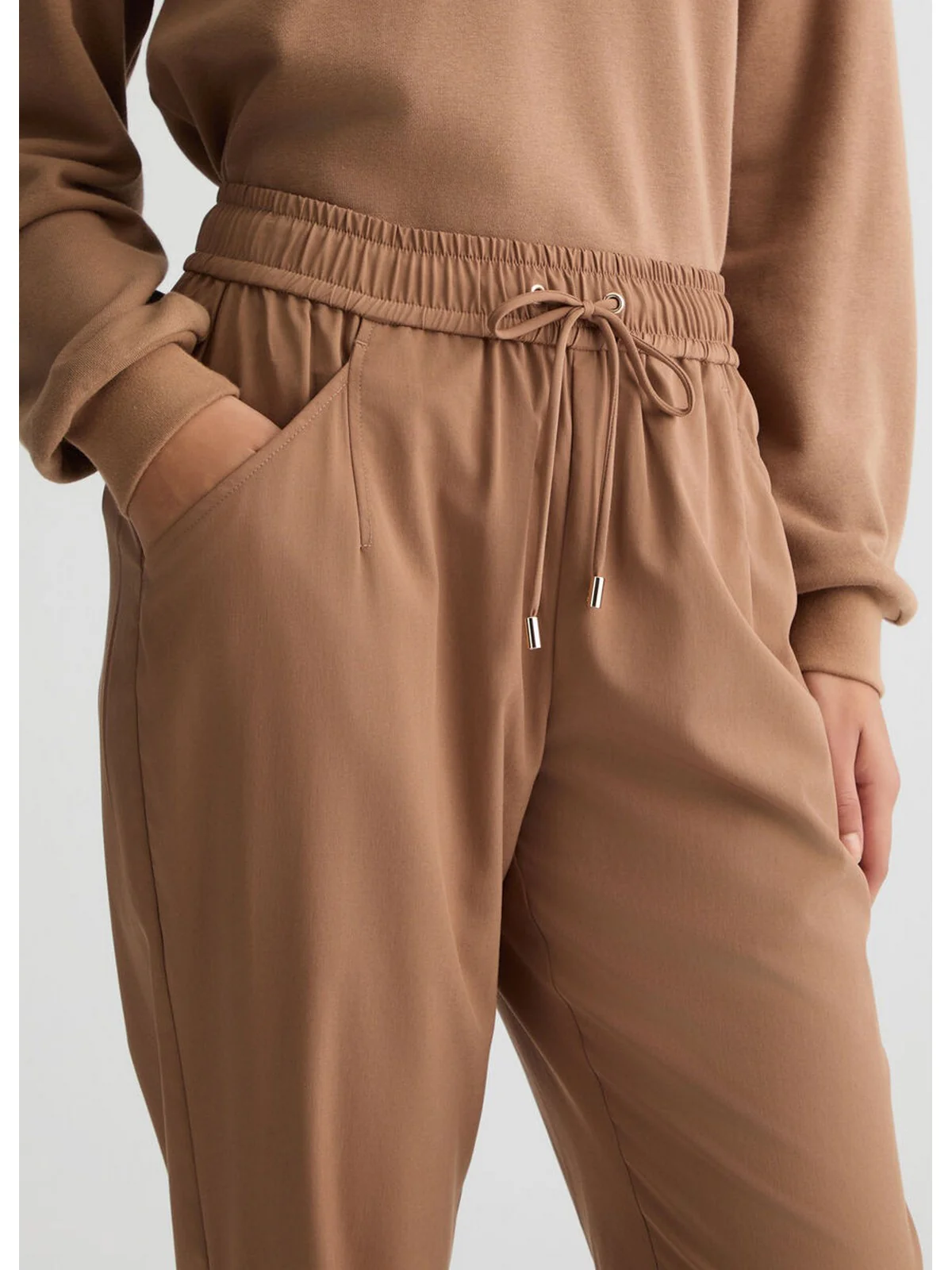 LIU JO SPORT Pantalone Donna  TA5144TS922 X0675 Nude brown - Image 5