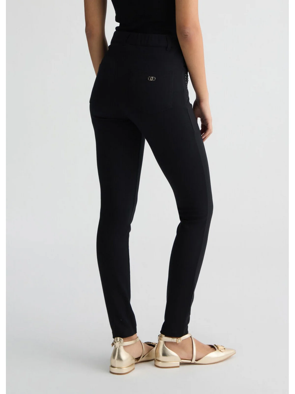 LIU JO SPORT Pantalone Donna  TA5166JS182 B3280 nero/strass - Image 6