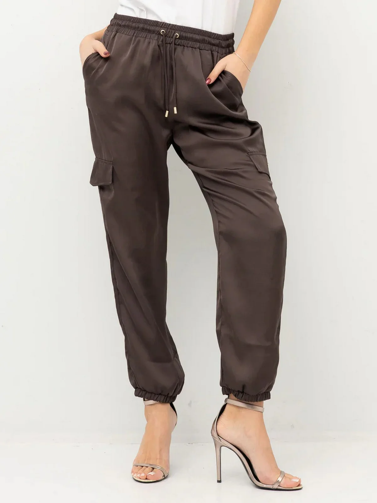 LIU JO SPORT Pantalone Donna TA5293TS964 91016 MORO - Image 2