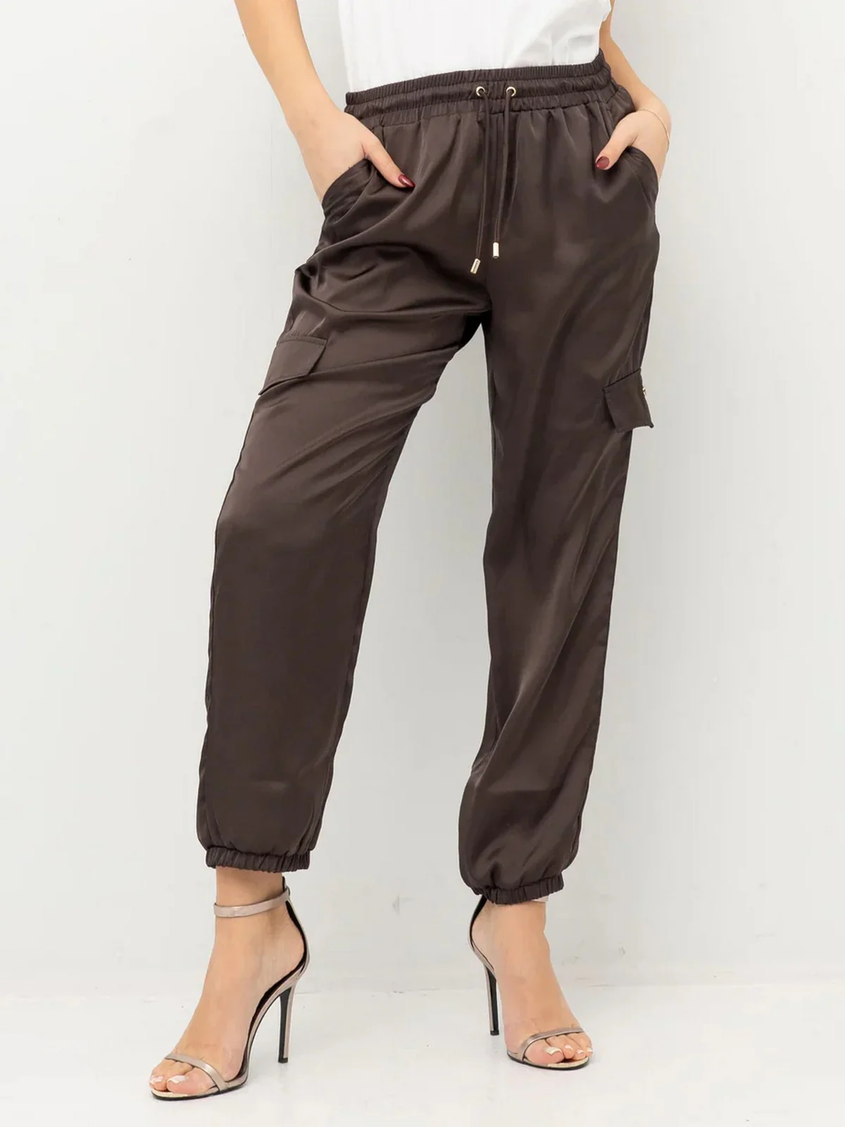 LIU JO SPORT Pantalone Donna TA5293TS964 91016 MORO - Image 3