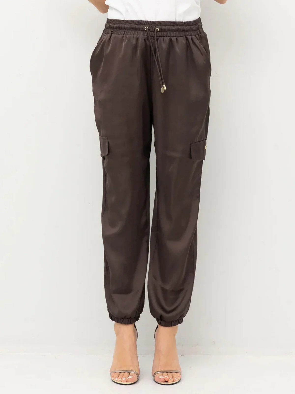 LIU JO SPORT Pantalone Donna TA5293TS964 91016 MORO - Image 4