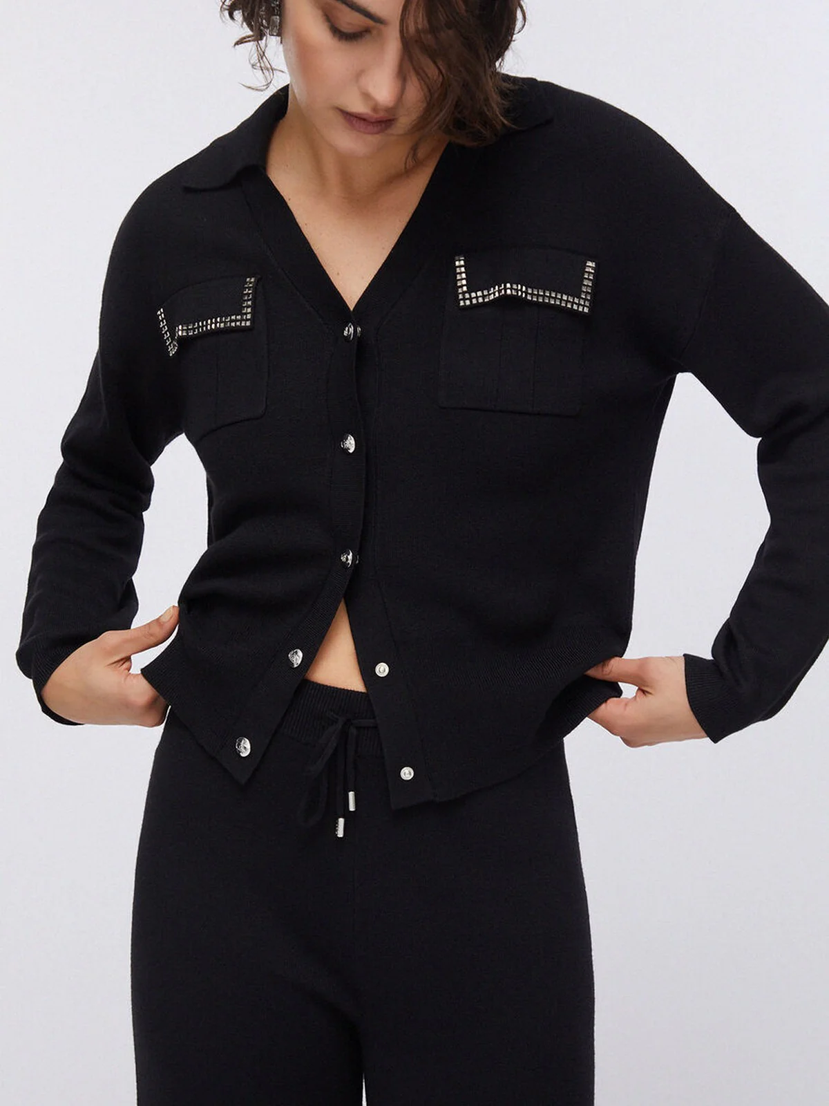 LIU JO SPORT Pantalone Donna TA6047MS59L 22222 Nero - Image 3