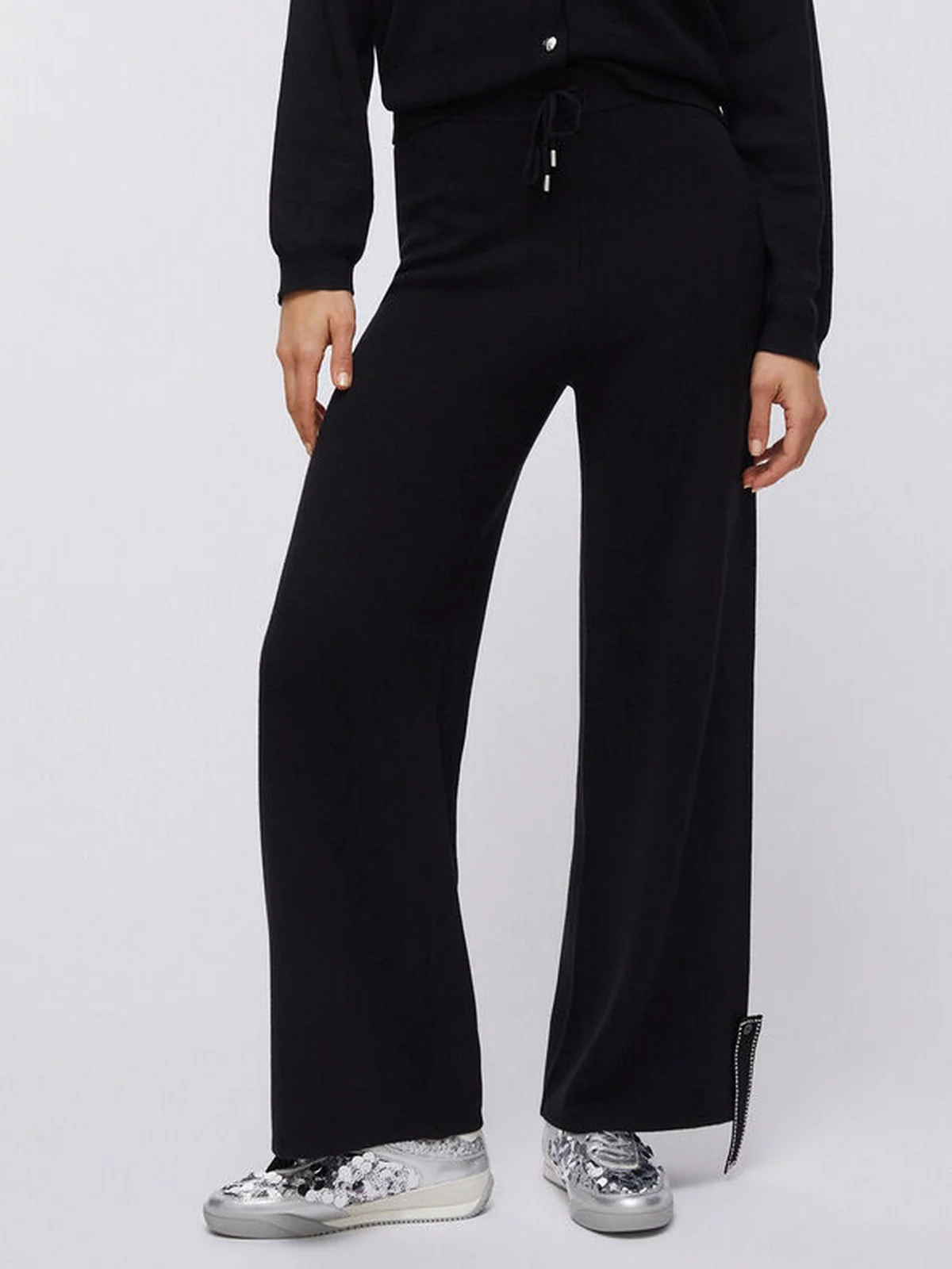 LIU JO SPORT Pantalone Donna TA6047MS59L 22222 Nero - Image 7