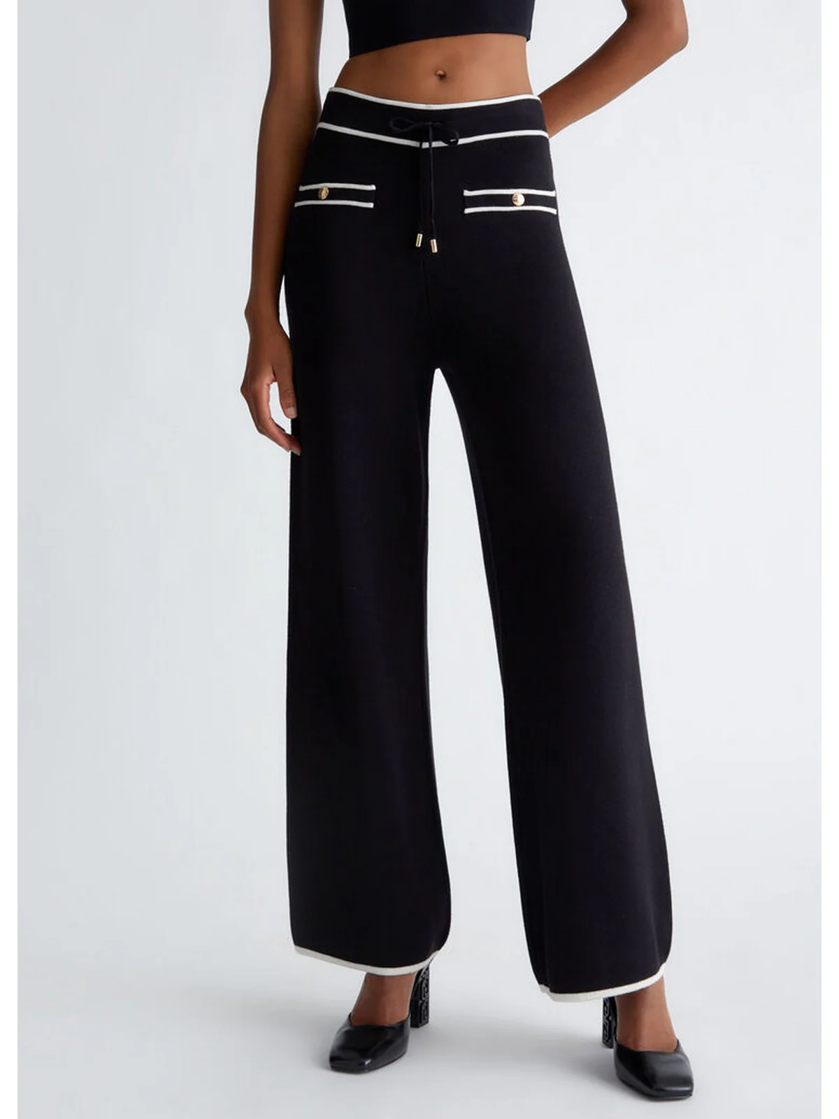 LIU JO SPORT Pantalone Donna  TF4048MS59L B3122 Nero - Image 4