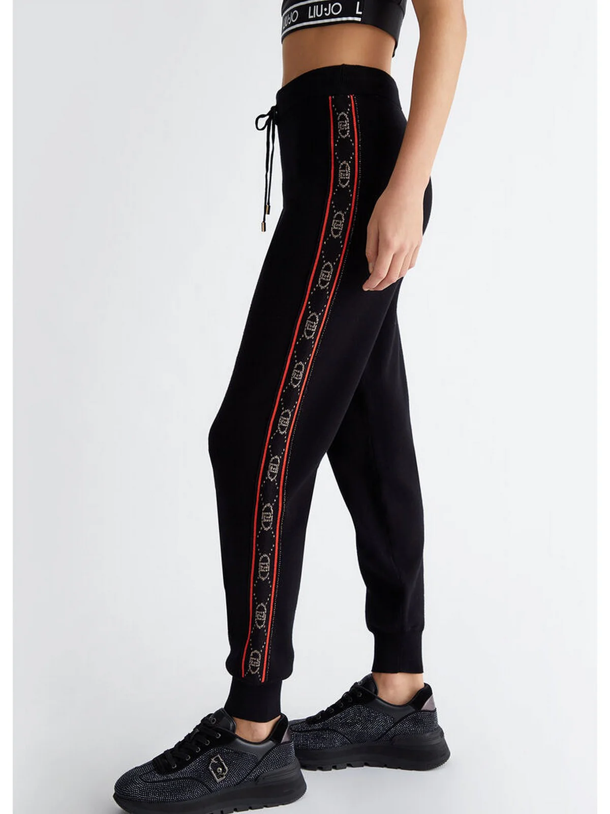 LIU JO SPORT Pantalone Donna  TF4226MS63L A4279 Nero - Image 3