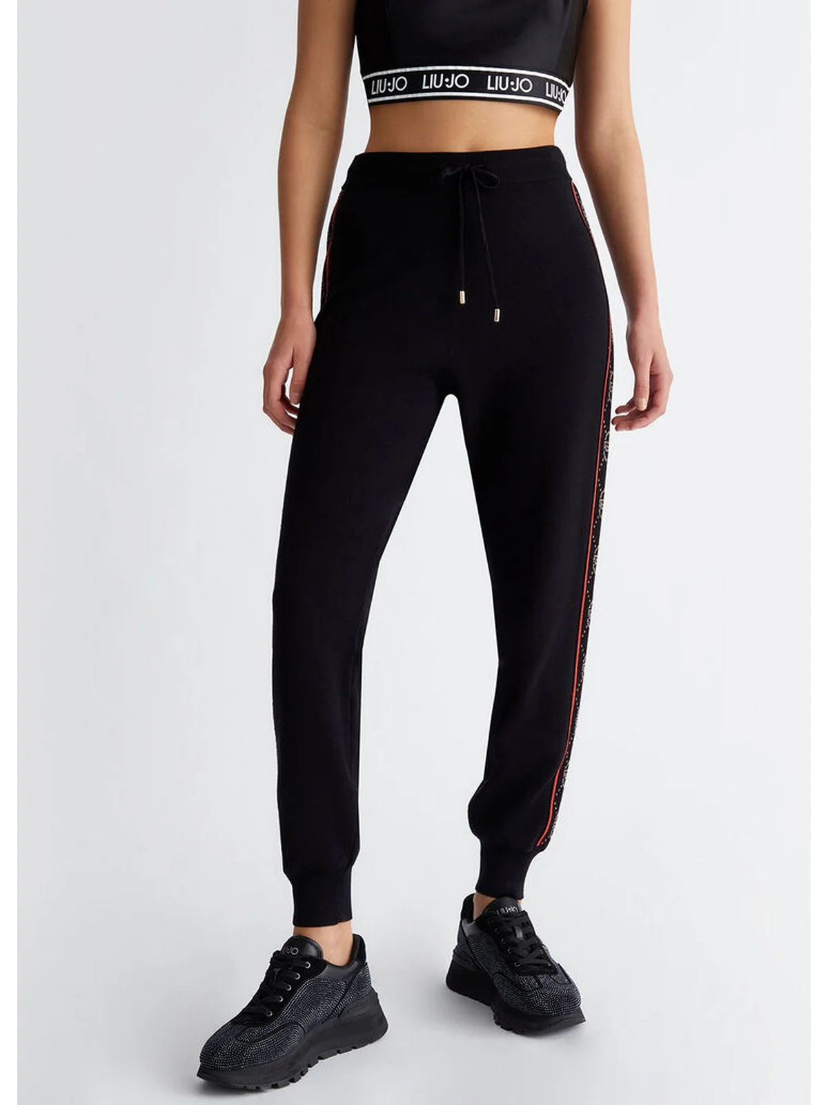 LIU JO SPORT Pantalone Donna  TF4226MS63L A4279 Nero - Image 5