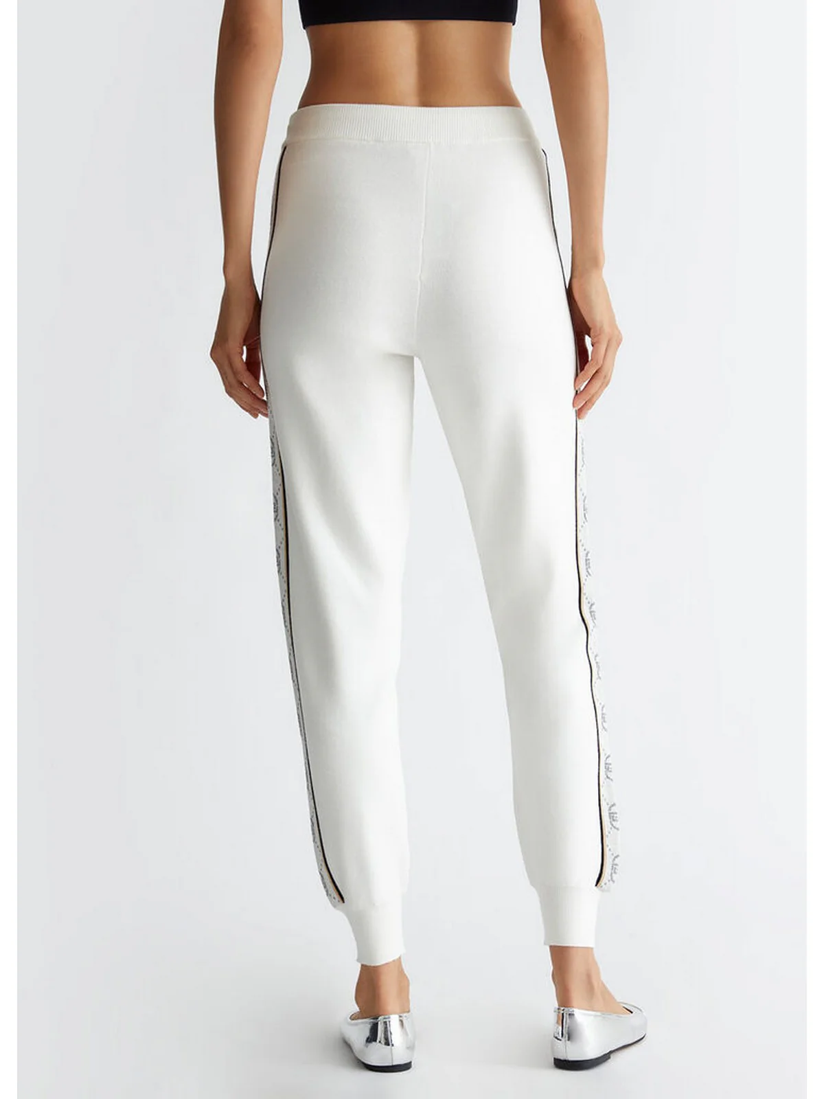 LIU JO SPORT Pantalone Donna  TF4226MS63L A4280 Bianco - Image 4
