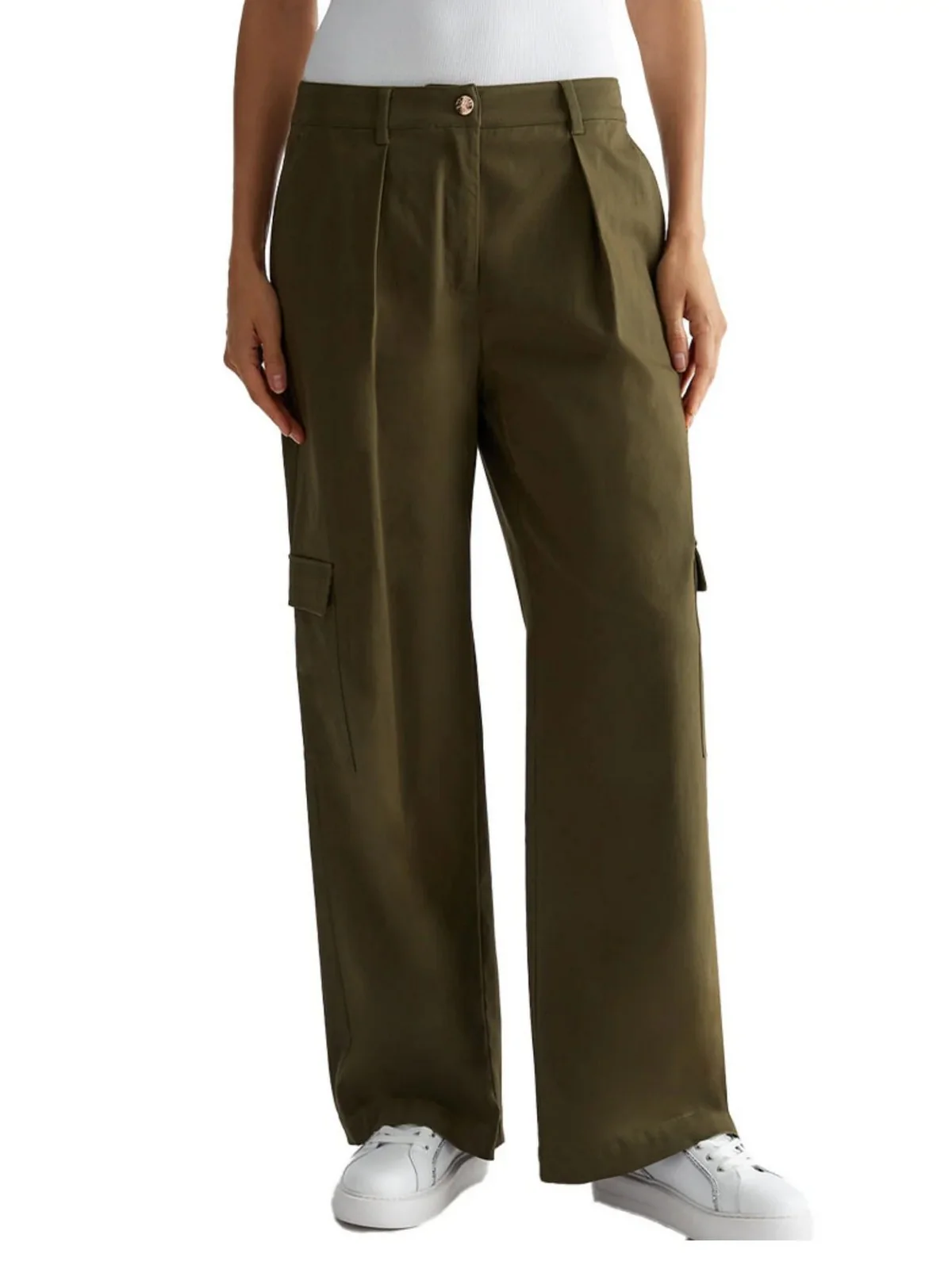 LIU JO SPORT Pantalone Donna  TF4254T2603 90515 Verde - Image 2