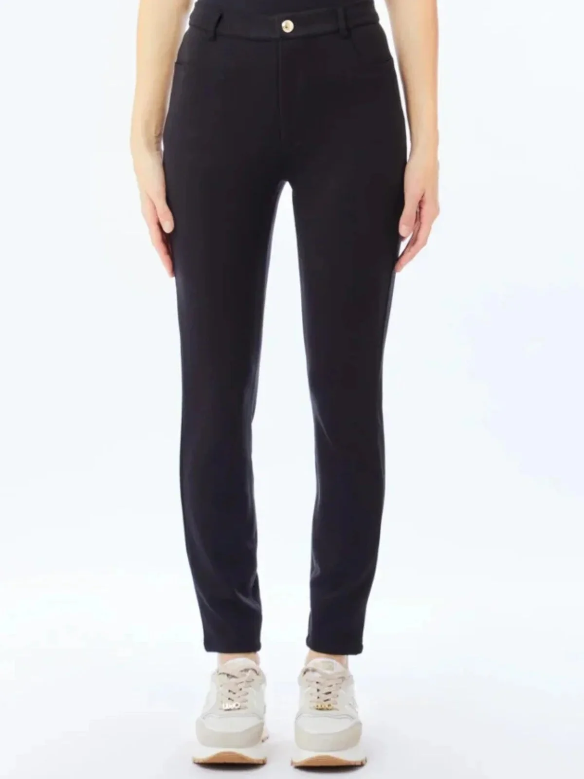 LIU JO SPORT Pantalone Donna  TF5129JS182 22222 Nero - Image 3