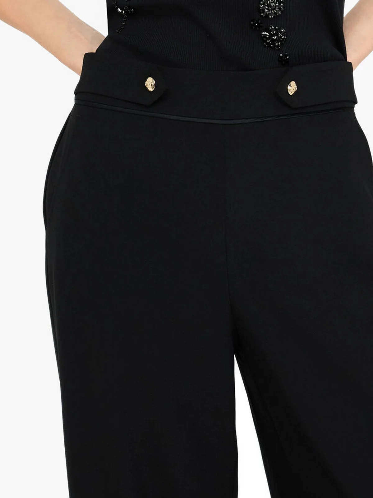 LIU JO SPORT Pantalone Donna TF5265TS423 22222 Nero - Image 2