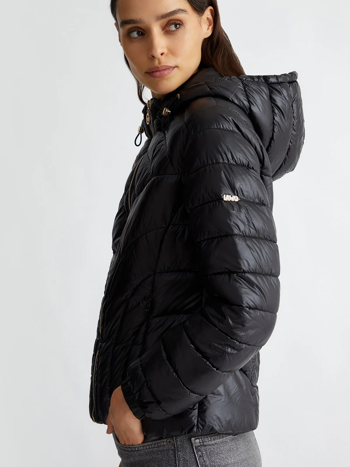 LIU JO SPORT Piumino Donna  TF4123TS073 22222 Nero - Image 3