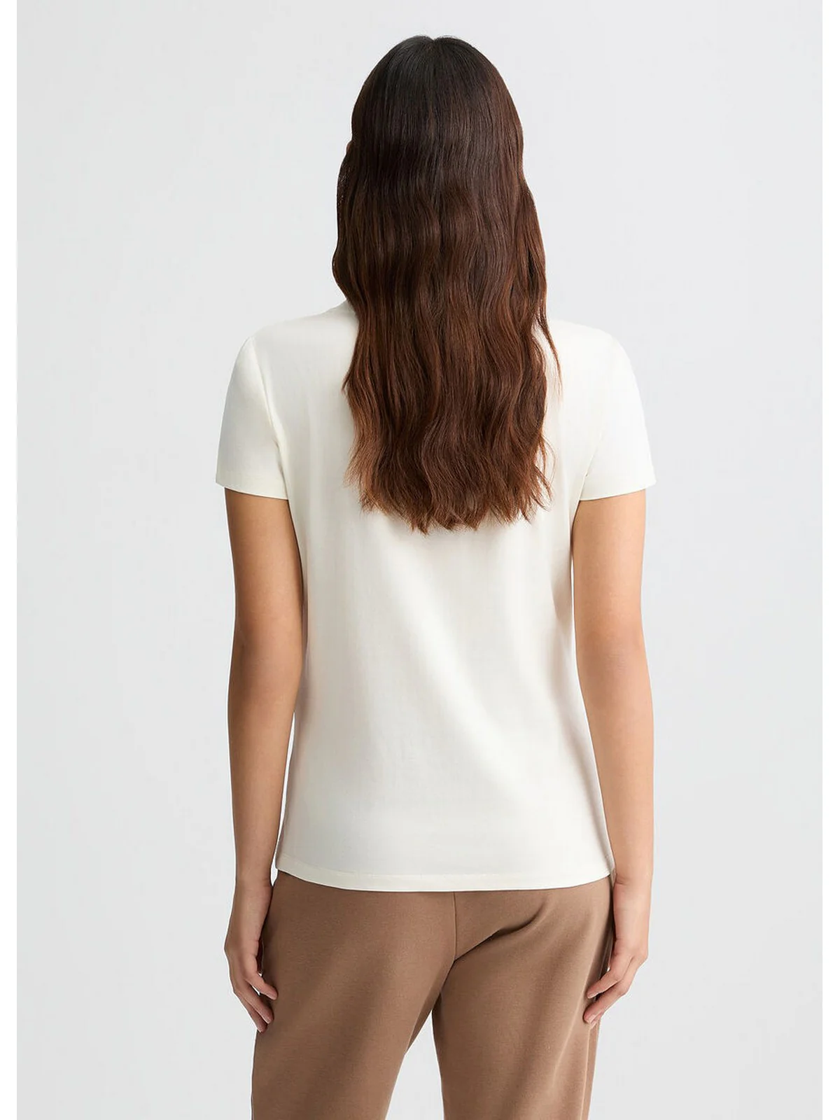 LIU JO SPORT T-shirt Donna  TA5173JS003 M9294 White milk/monogram - Image 6