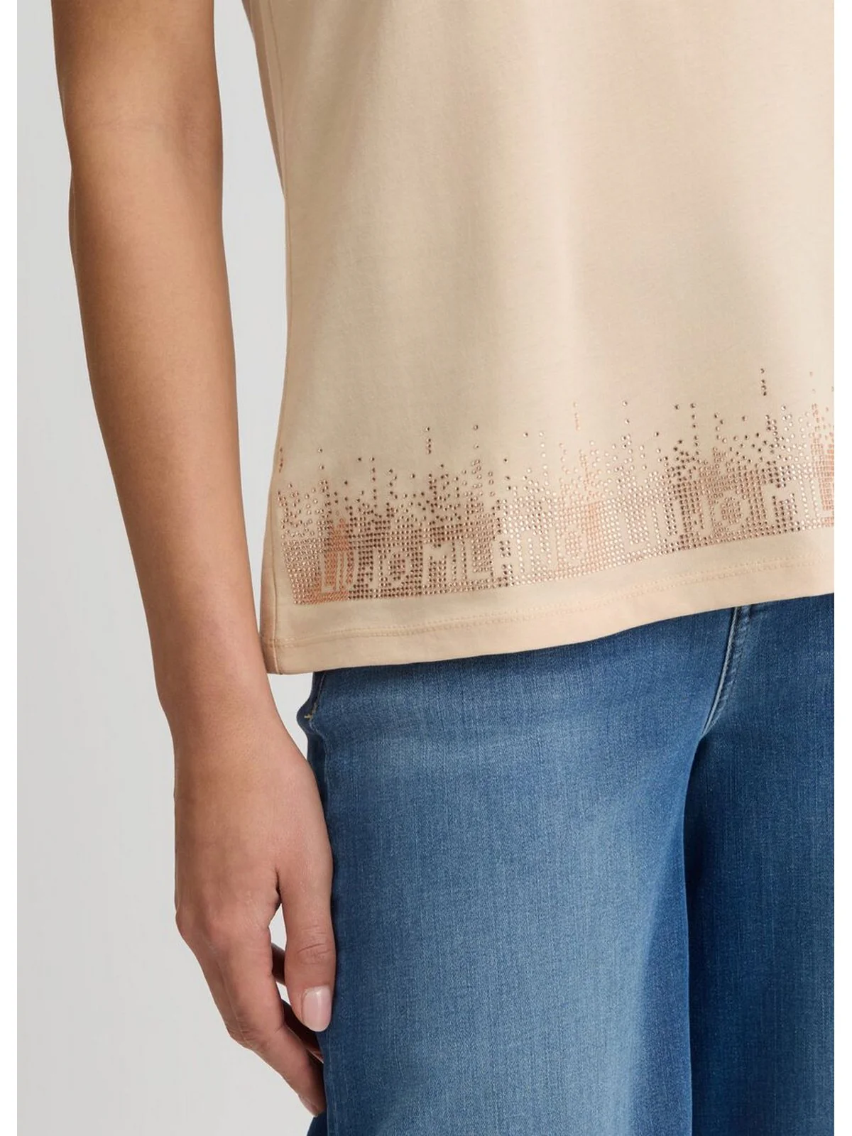 LIU JO SPORT T-shirt Donna  TA5180JS923 M9250 Natural b.LiuJo edge - Image 5