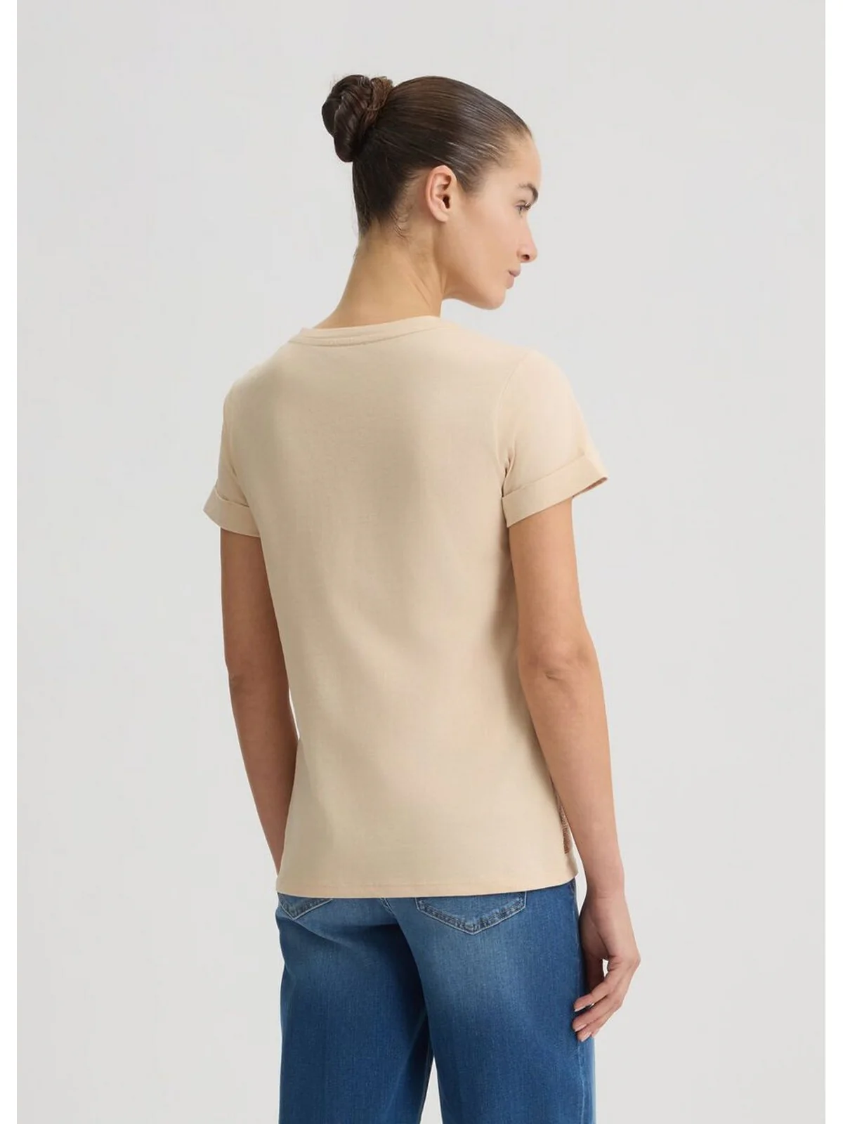 LIU JO SPORT T-shirt Donna  TA5180JS923 M9250 Natural b.LiuJo edge - Image 6