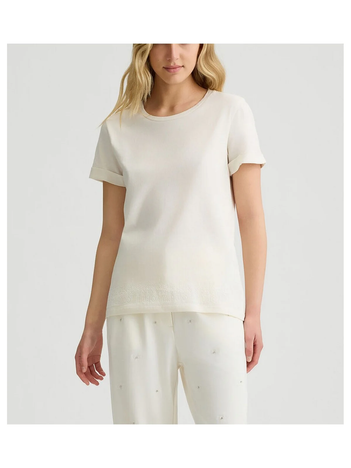LIU JO SPORT T-shirt Donna  TA5180JS923 M9311 Wh.milk/LiuJo edge - Image 2