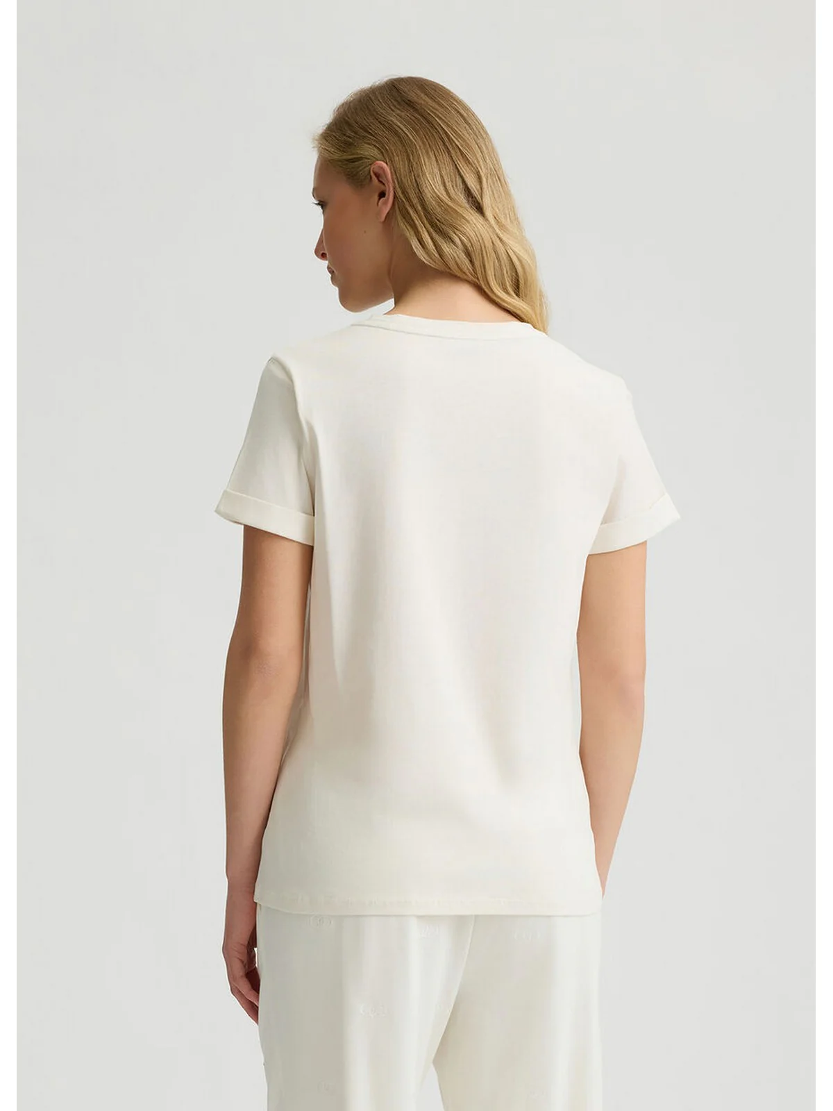 LIU JO SPORT T-shirt Donna  TA5180JS923 M9311 Wh.milk/LiuJo edge - Image 4