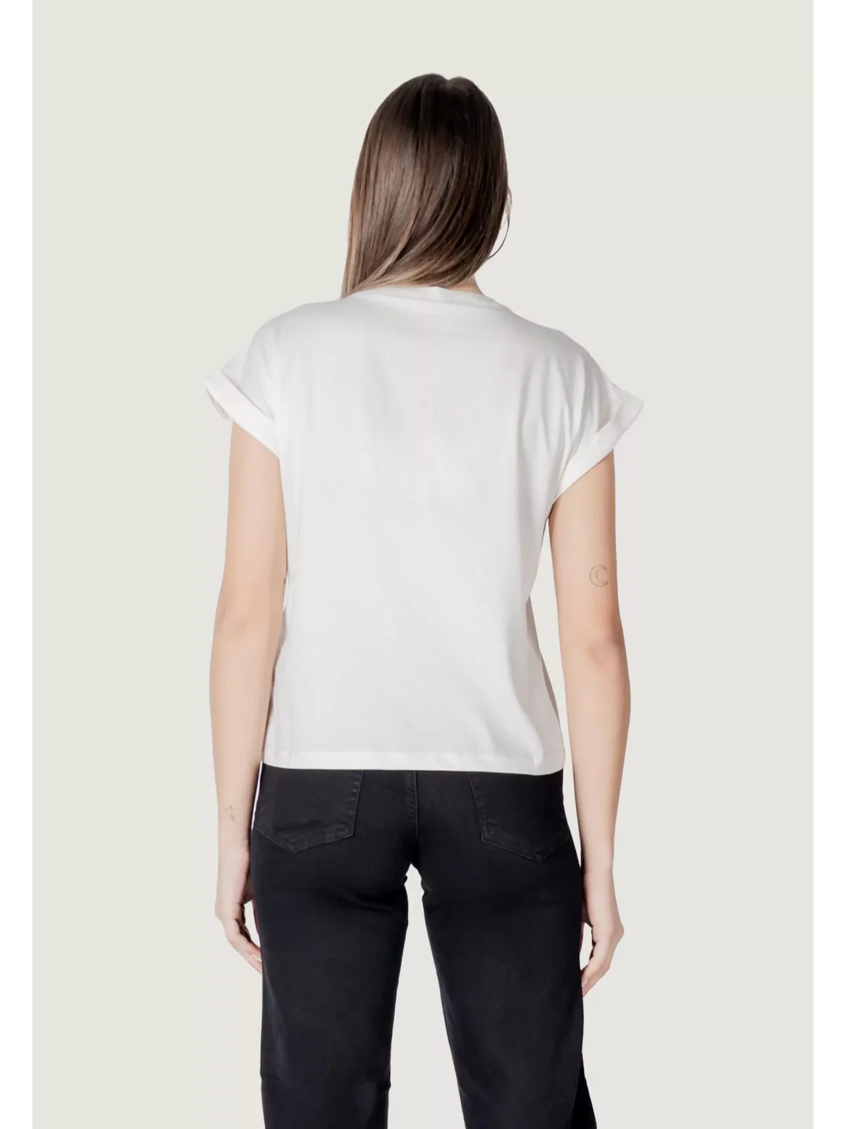 LIU JO SPORT T-shirt Donna  TA5181JS003 M9136 White milk/LiuJo - Image 3