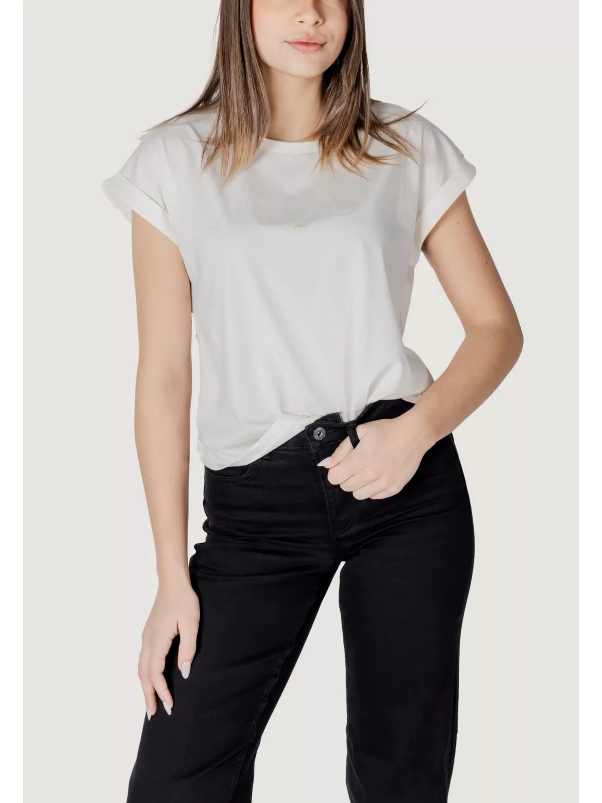 LIU JO SPORT T-shirt Donna  TA5181JS003 M9136 White milk/LiuJo - Image 5