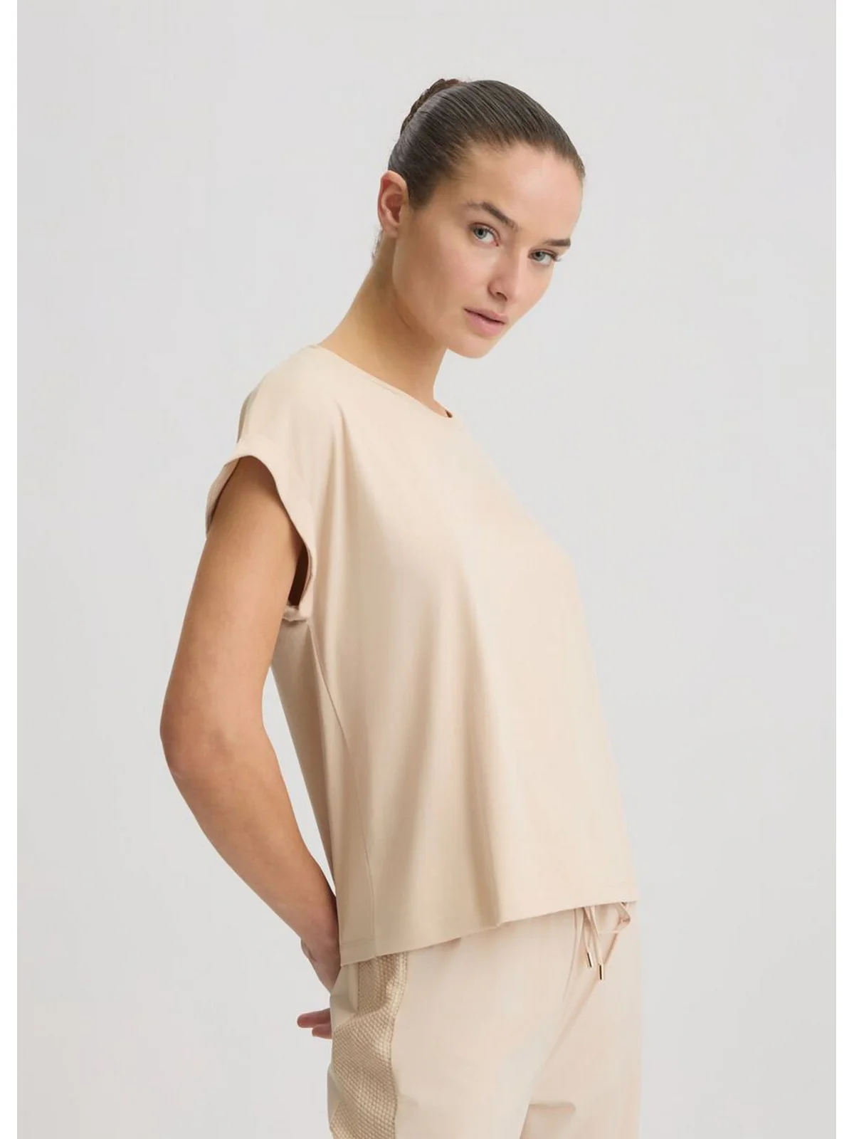 LIU JO SPORT T-shirt Donna  TA5181JS003 M9181 Natural beige LiuJo - Image 4