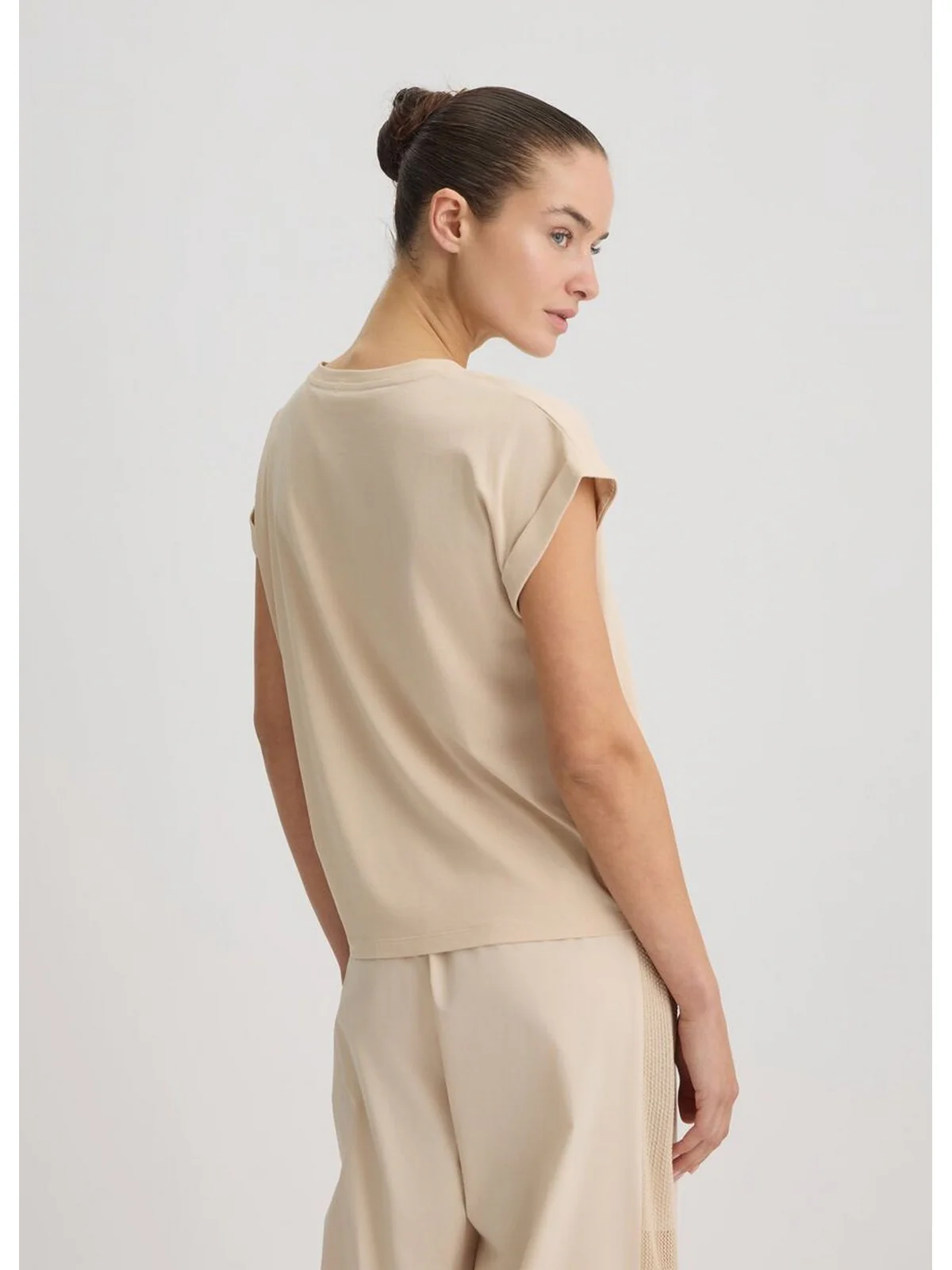 LIU JO SPORT T-shirt Donna  TA5181JS003 M9181 Natural beige LiuJo - Image 6