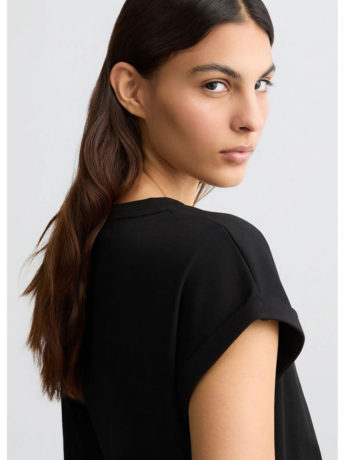 LIU JO SPORT T-shirt Donna  TA5181JS003 W9415 NERO/LIUJO - Image 3