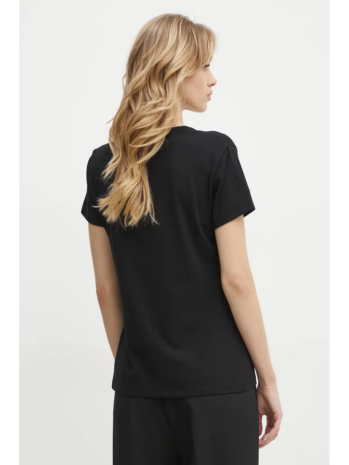 LIU JO SPORT T-shirt Donna  TA5214JS003 M9125 Nero ciao bella - Image 3