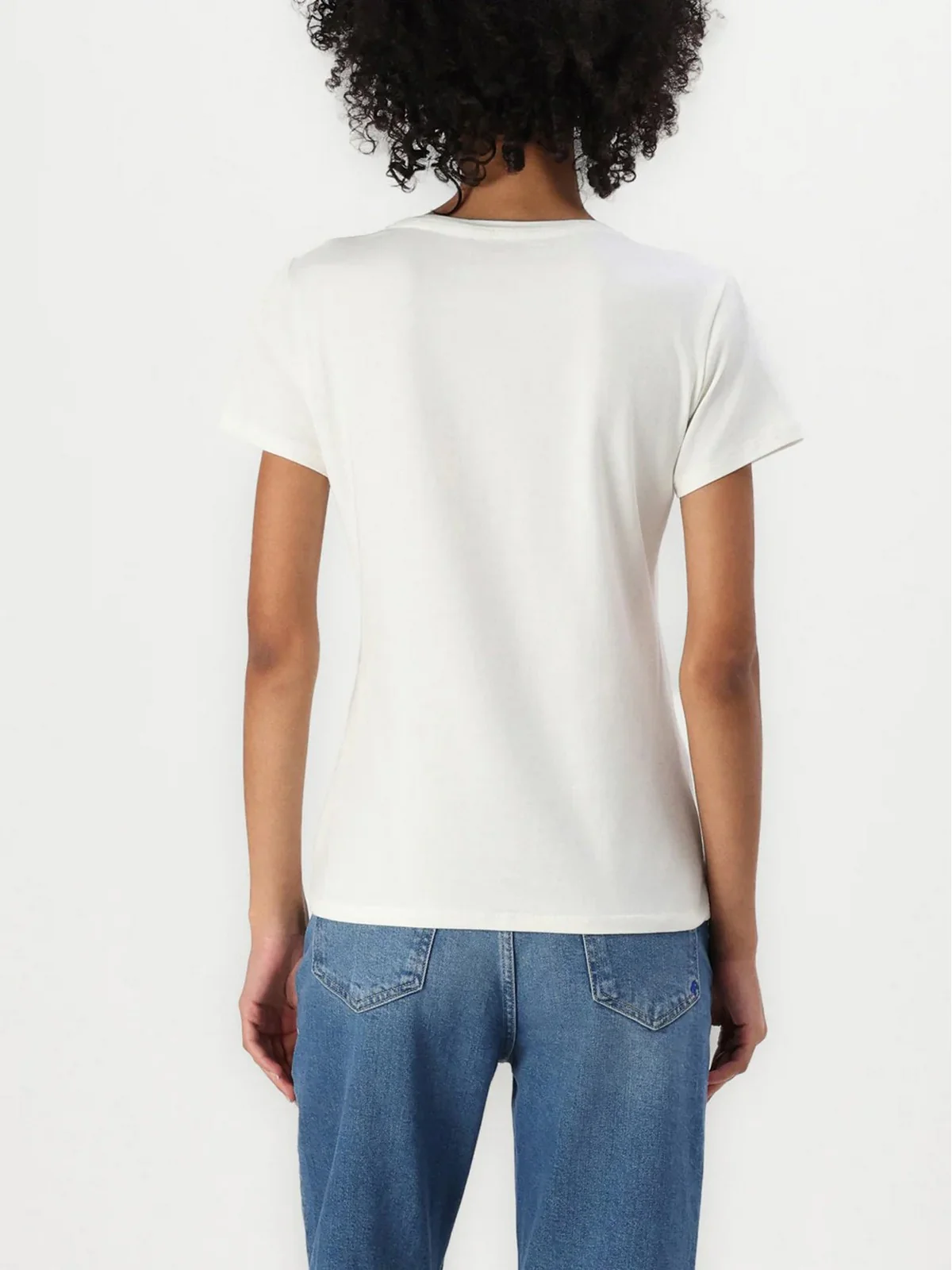 LIU JO SPORT T-shirt Donna  TA5214JS003 M9136 White milk/LiuJo - Image 3