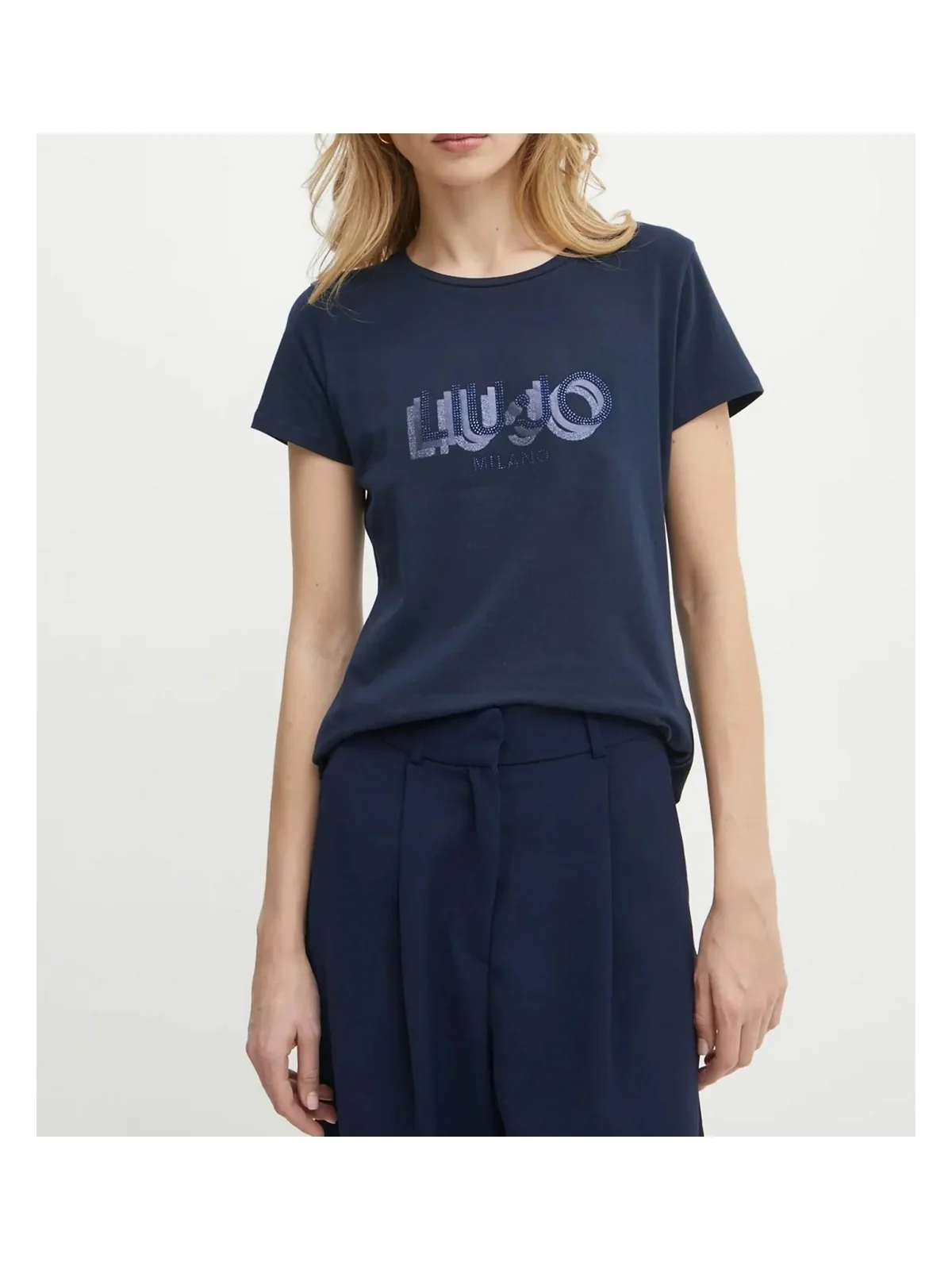 LIU JO SPORT T-shirt Donna  TA5214JS003 M9509 Nuit noir/LiuJo - Image 3