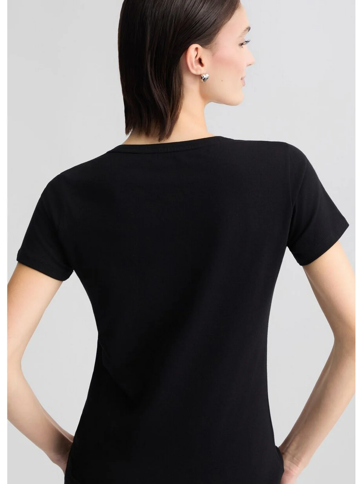 LIU JO SPORT T-shirt Donna  TA5214JS003 W9415 NERO/LIUJO - Image 4