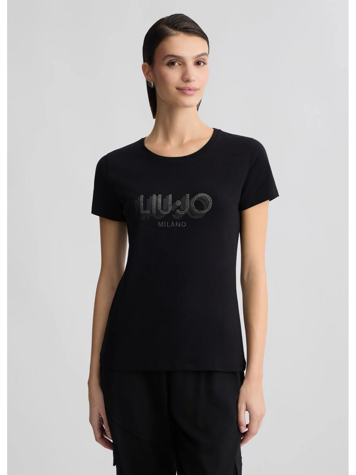 LIU JO SPORT T-shirt Donna  TA5214JS003 W9415 NERO/LIUJO - Image 7