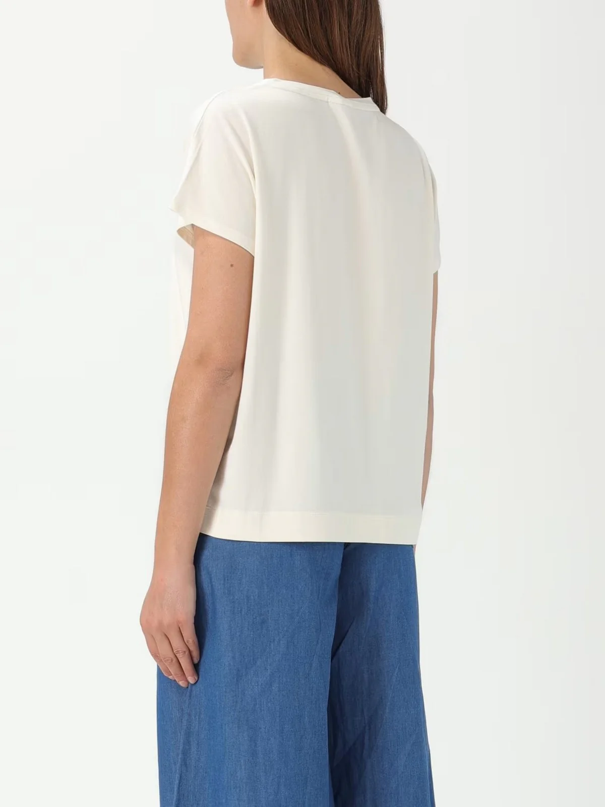 LIU JO SPORT T-shirt Donna  TA5268JS005 M9183 White milk LiuJo lov - Image 4