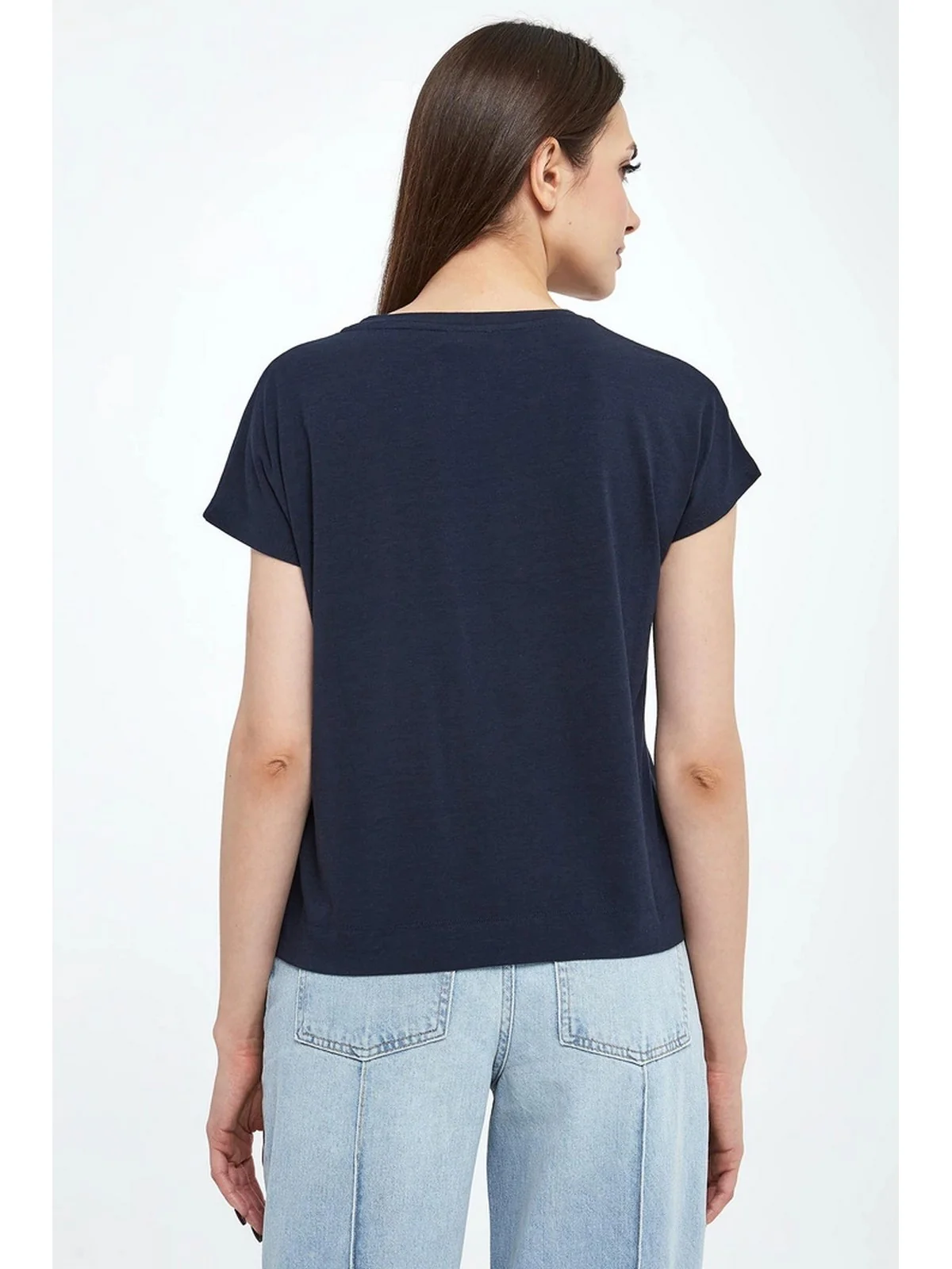 LIU JO SPORT T-shirt Donna  TA5268JS005 M9299 Nuit noir/LiuJo word - Image 3