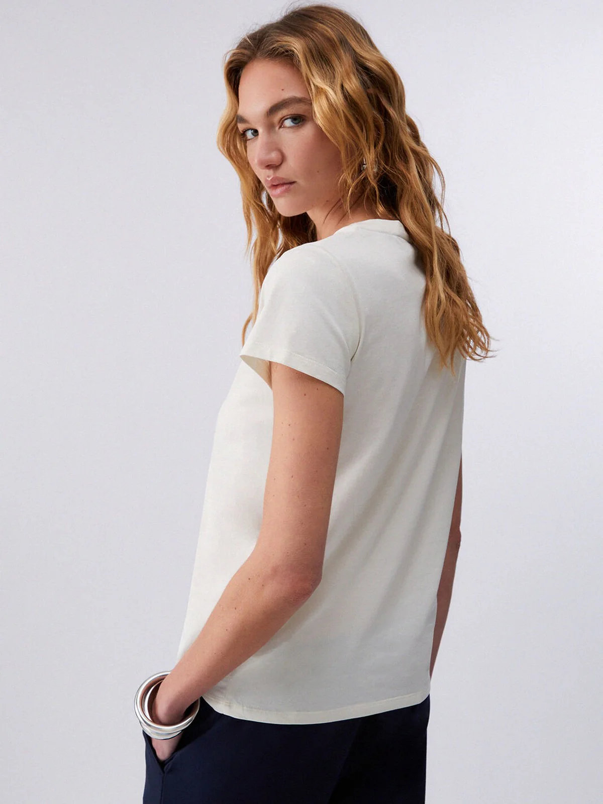 LIU JO SPORT T-shirt Donna  TA6056JS923 M9136 White milk/LiuJo - Image 2
