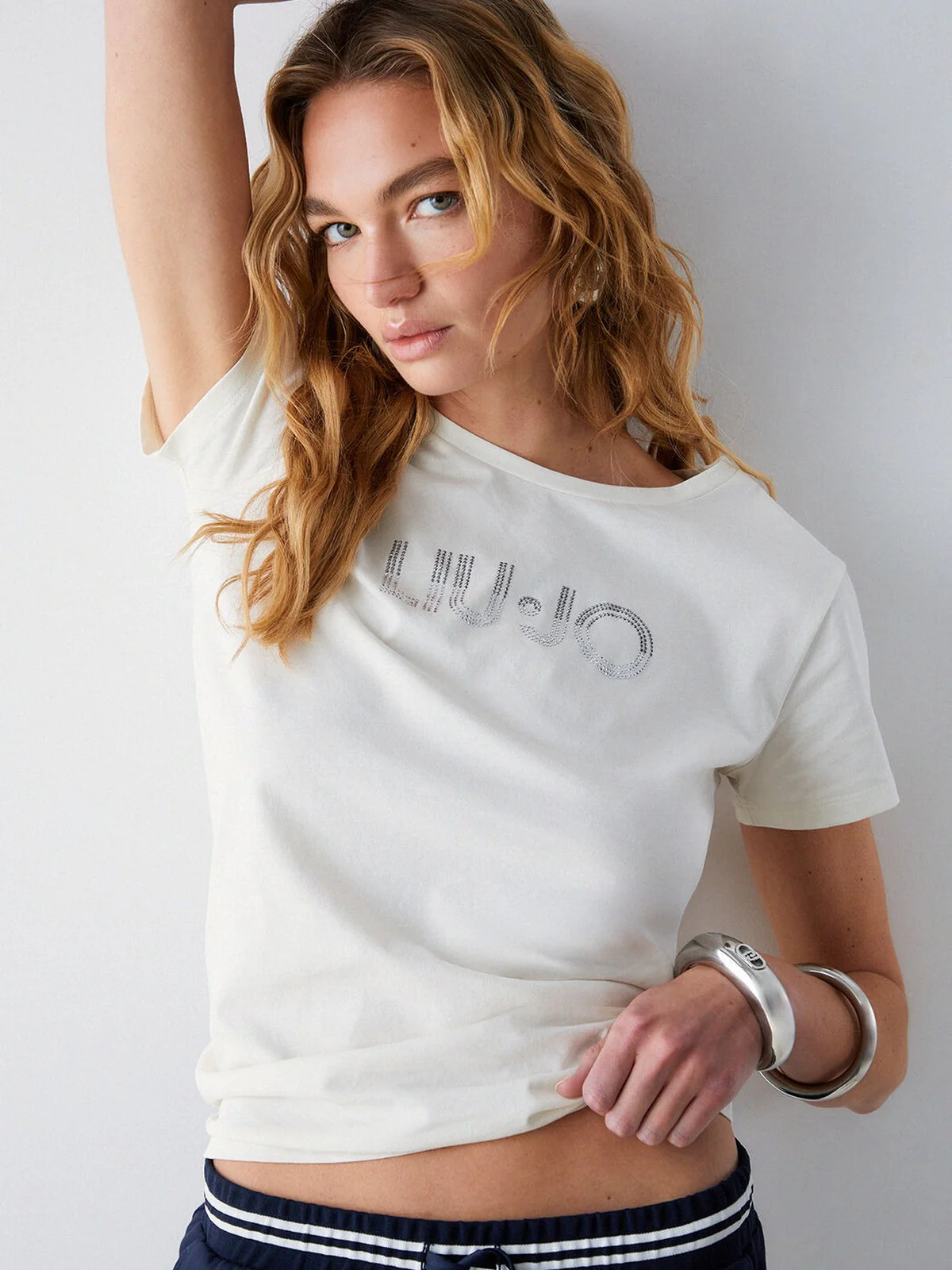 LIU JO SPORT T-shirt Donna  TA6056JS923 M9136 White milk/LiuJo - Image 4