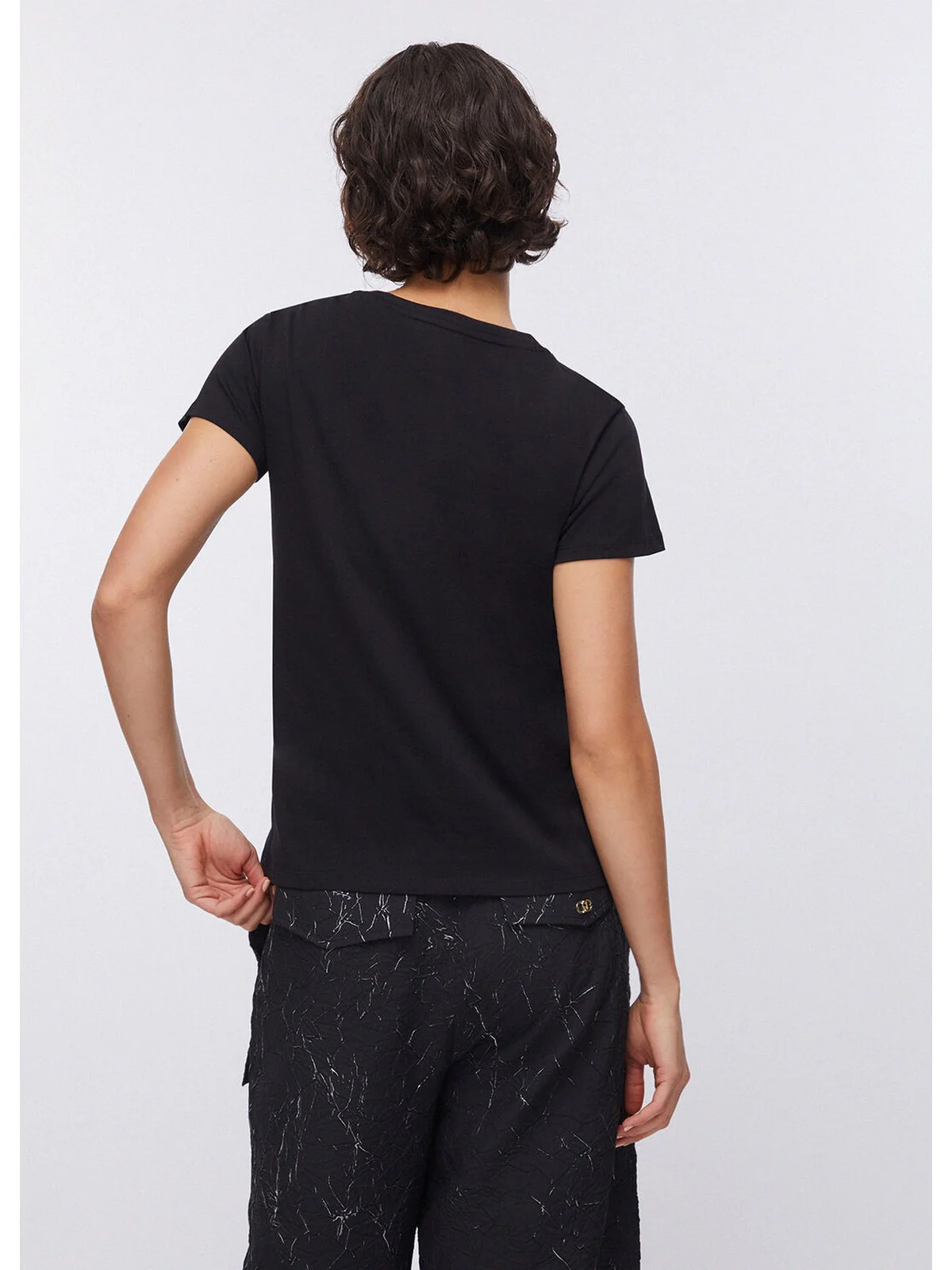 LIU JO SPORT T-shirt Donna  TA6056JS923 W9415 NERO/LIUJO - Image 2