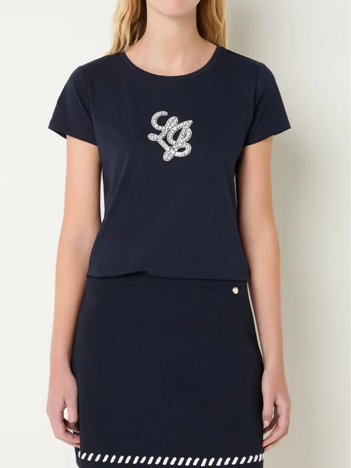 LIU JO SPORT T-shirt Donna  TA6285JS923 P9304 Nt.blue sky/LJ - Image 2